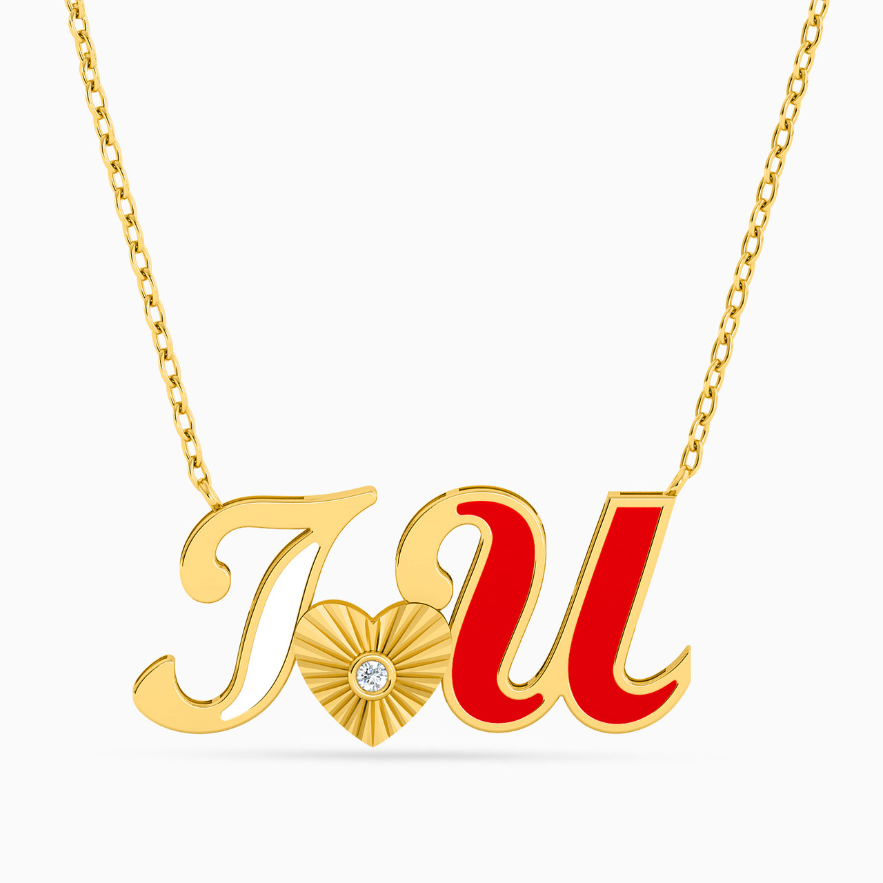 سلسلة ذهب "I Love You" عيار 18 قيراط مزينة بالألماس والأحجار الملونة https://cdn11.bigcommerce.com/s-igqk382kzx/images/stencil/1280w/products/1450/66057/111405180079-1__98495.1750231258.jpg