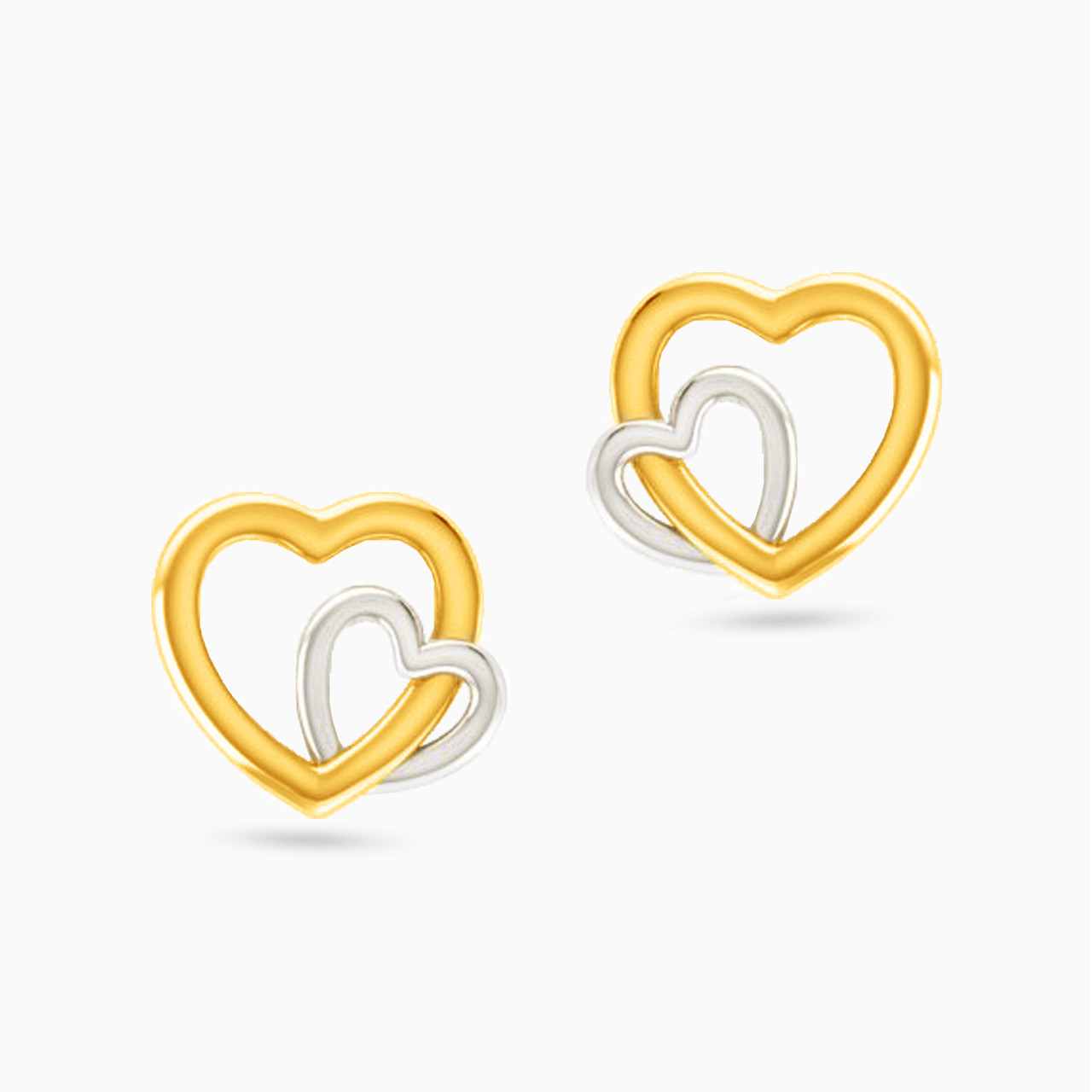Heart Stud Earrings in 18K Gold Heart Stud Earrings in 18K Gold