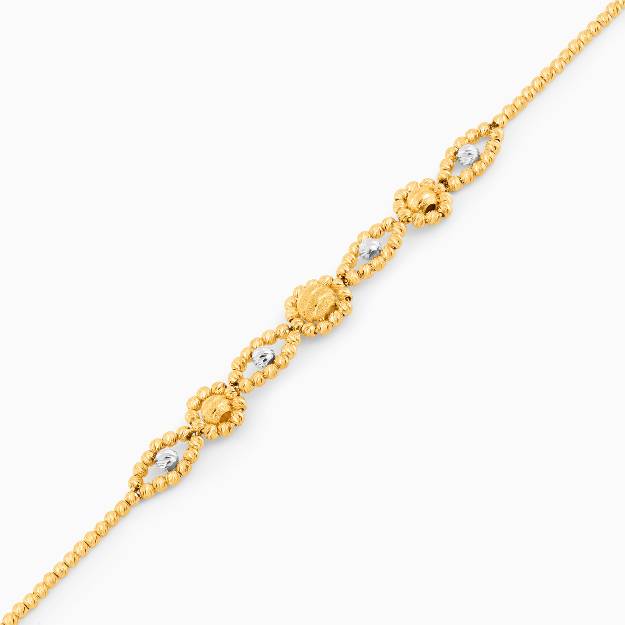 Beaded Chain Bracelet in 21K Gold - 2 https://cdn11.bigcommerce.com/s-igqk382kzx/images/stencil/1280w/products/261/807/22010020191-3__32820.1723640501.jpg