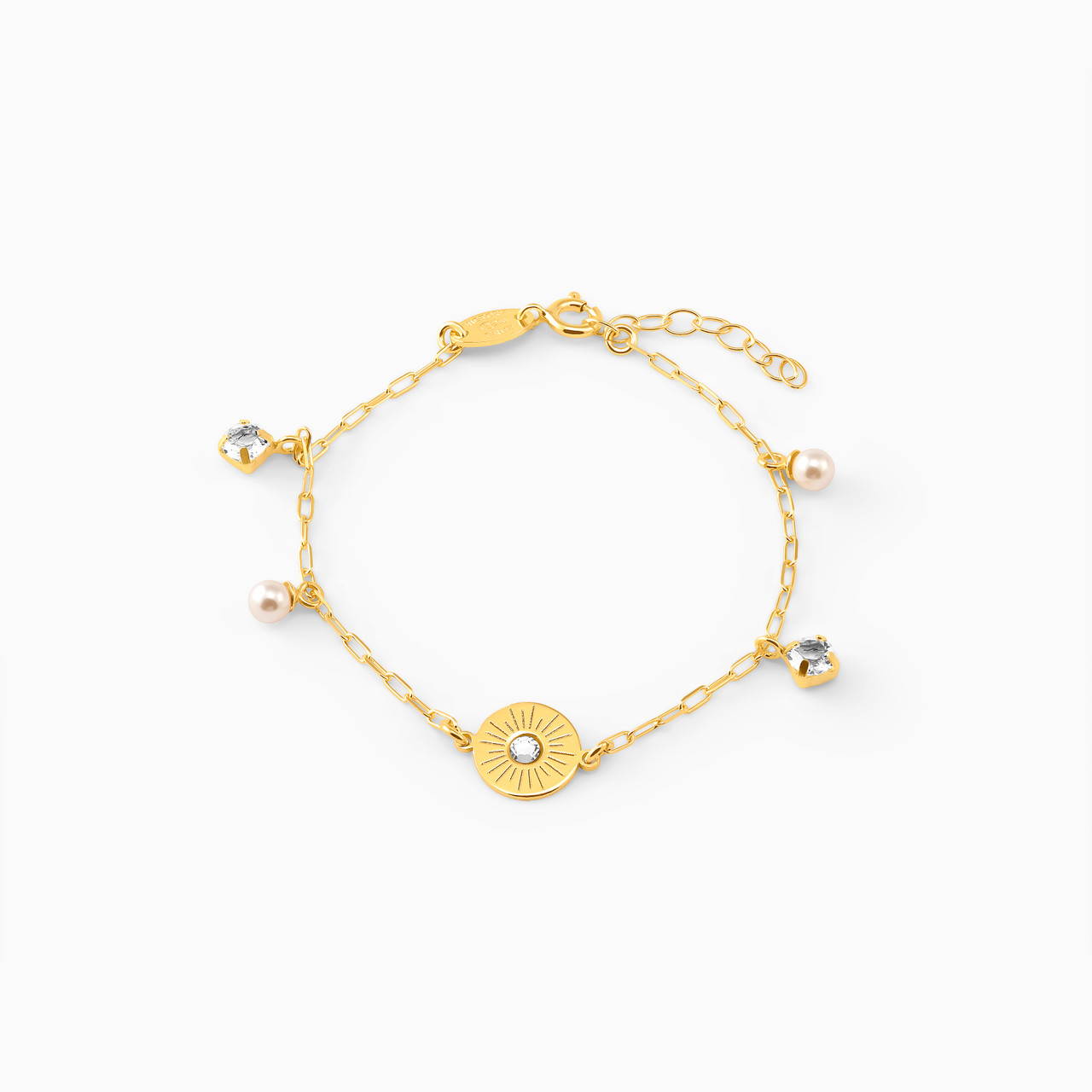 Circle Clear Stone Gold Plated Chain Bracelet https://cdn11.bigcommerce.com/s-igqk382kzx/images/stencil/1280w/products/3512/28756/A4258-07DP-1__82268.1744207554.jpg