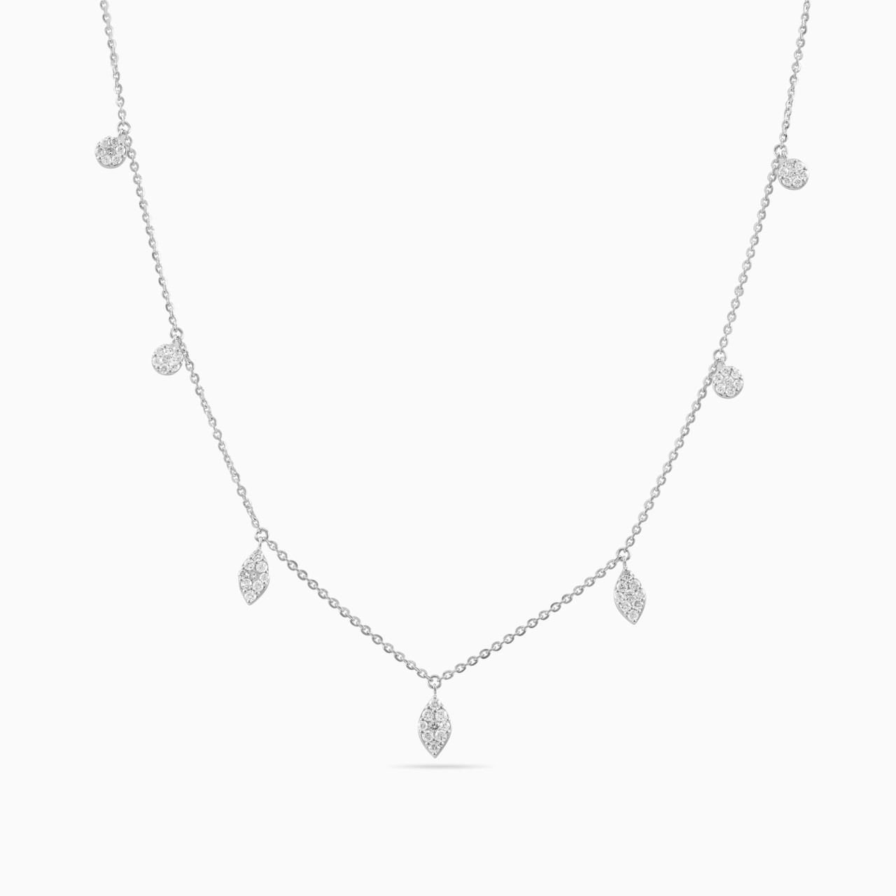 Marquise Diamond Chain Necklace in 18K Gold - 3 https://cdn11.bigcommerce.com/s-igqk382kzx/images/stencil/1280w/products/4036/30021/KN701222-SI3%2520%25283%2529__76296.1754382555.jpg