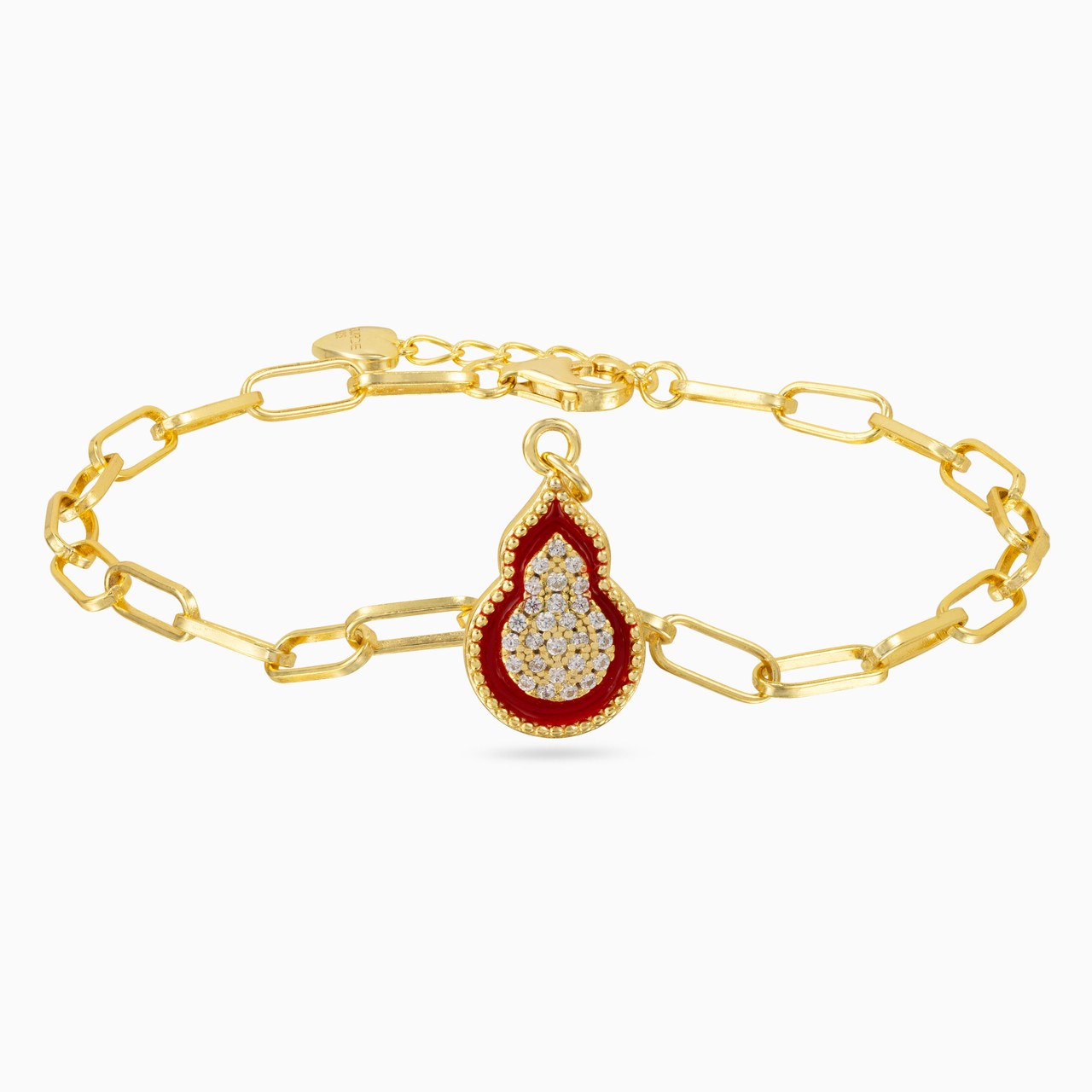 Pear Enamel Coated Gold Plated Chain Bracelet https://cdn11.bigcommerce.com/s-igqk382kzx/images/stencil/1280w/products/7049/67123/GB14448A-1__94873.1721297545.jpg