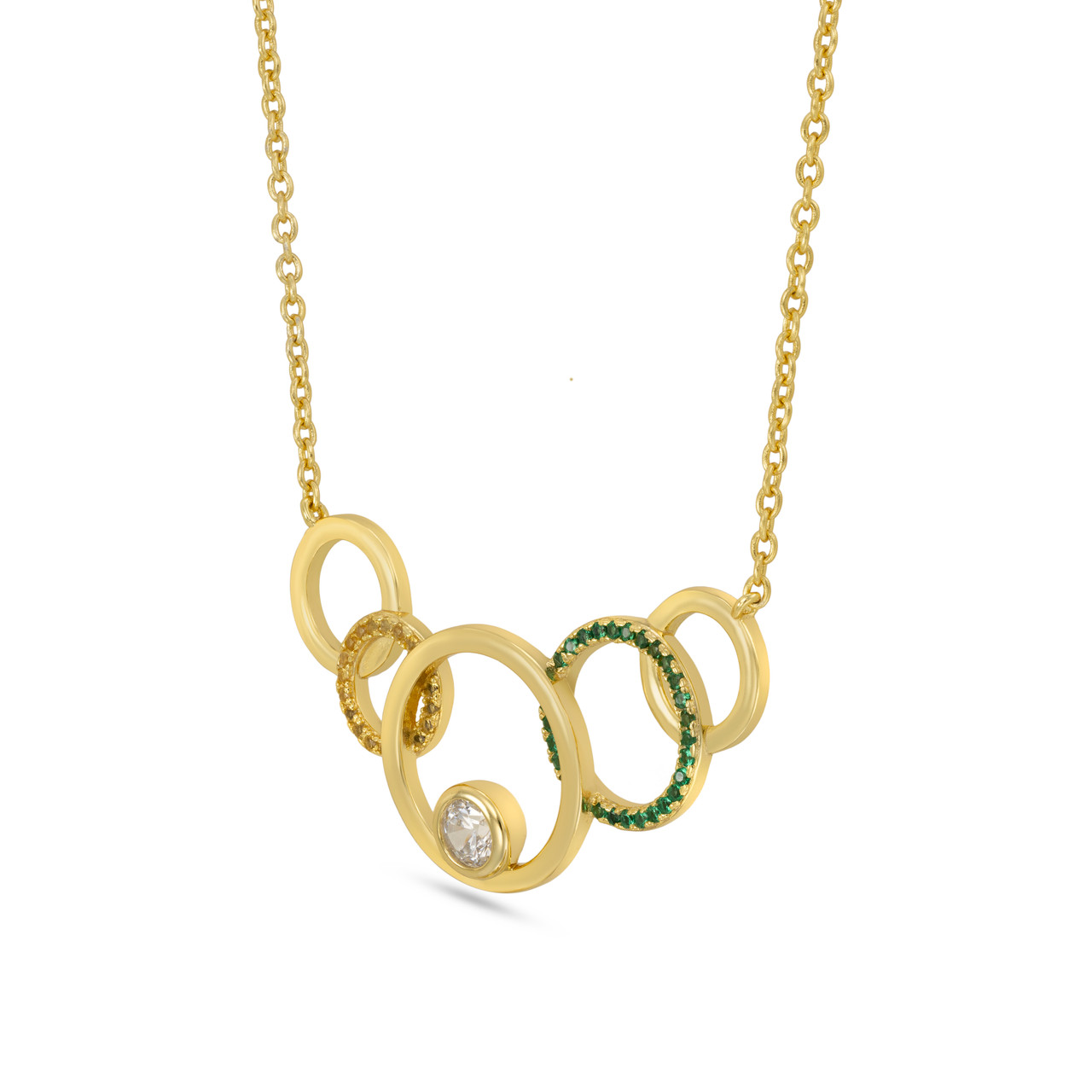 Circle Colored Stones Gold Plated Necklace - 2 https://cdn11.bigcommerce.com/s-igqk382kzx/images/stencil/1280w/products/7344/68413/GN12941A-2__89722.1720954700.jpg