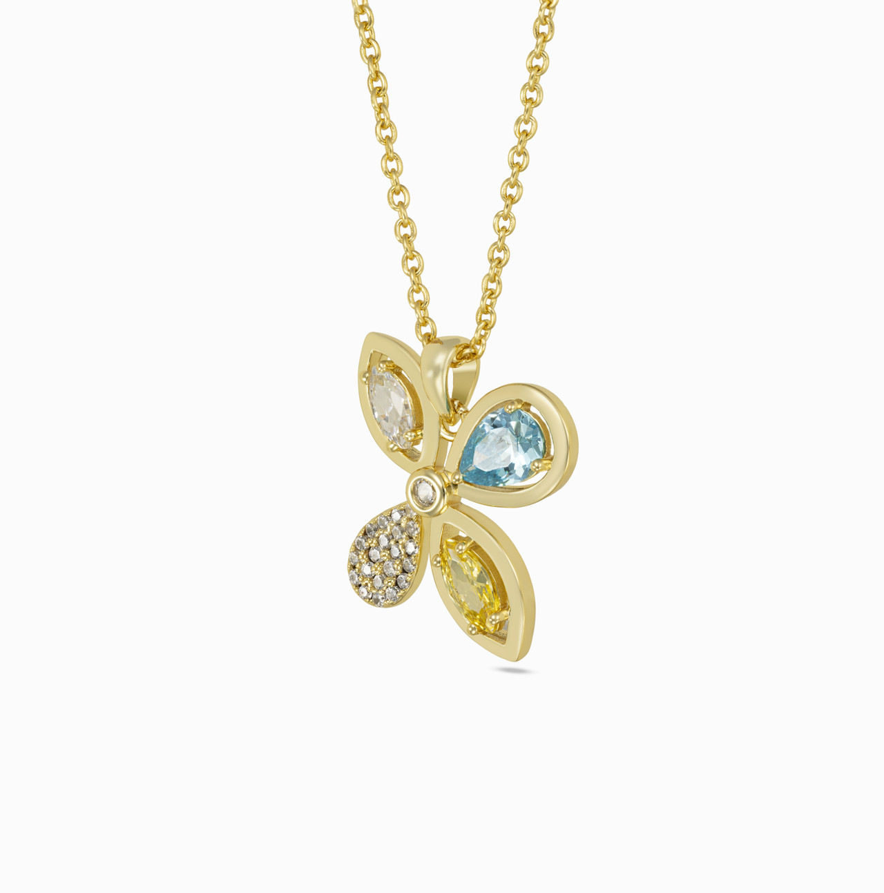 Flower Colored Stones Gold Plated Necklace - 2 https://cdn11.bigcommerce.com/s-igqk382kzx/images/stencil/1280w/products/7350/87288/GP13673A-2__83116.1762177943.jpg