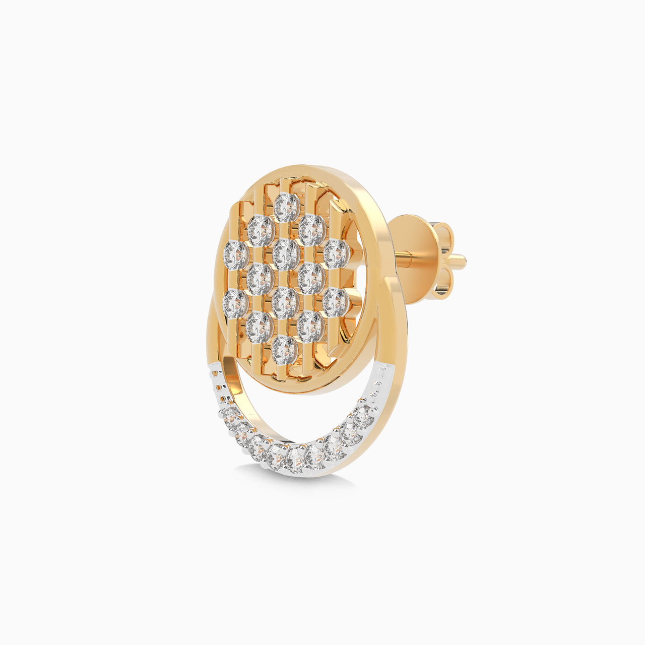 Circle Diamond Earrings in 18K Gold - 7 https://cdn11.bigcommerce.com/s-igqk382kzx/images/stencil/1280w/products/8634/78818/ASPE6332-YG-3__14416.1742138014.jpg