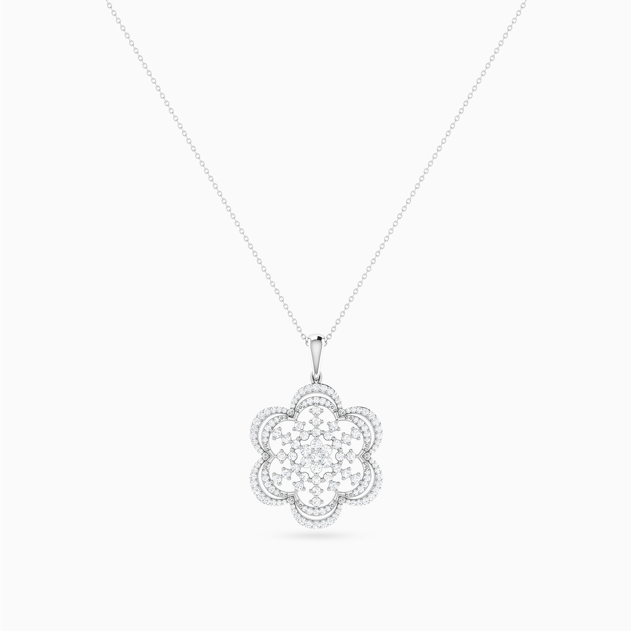 Flower Diamond Necklace In 18K Gold - 3 https://cdn11.bigcommerce.com/s-igqk382kzx/images/stencil/1280w/products/8822/76722/PN417963W18DI1-4__03368.1740573028.jpg