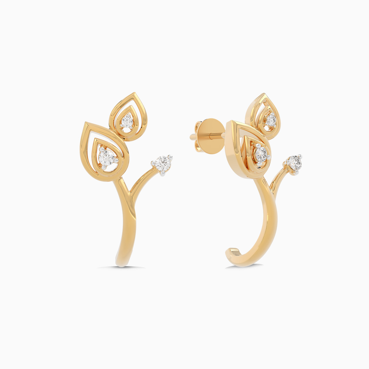 أقراط ذهب شكل أوراق شجر عيار 18 قيراط مزينة بالألماس - 2 https://cdn11.bigcommerce.com/s-igqk382kzx/images/stencil/1280w/products/8971/78361/SAE05268-YG-2__12753.1742129449.jpg