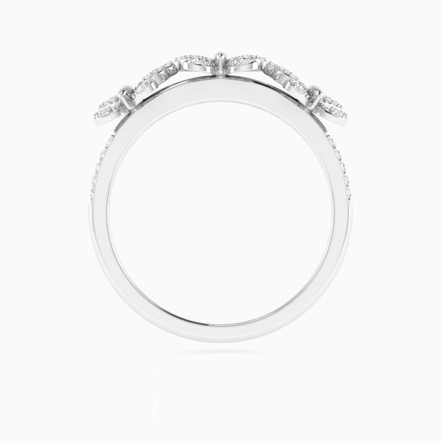 Butterflies Diamond Ring in 18K Gold - 3 Butterflies Diamond Ring in 18K Gold - 3