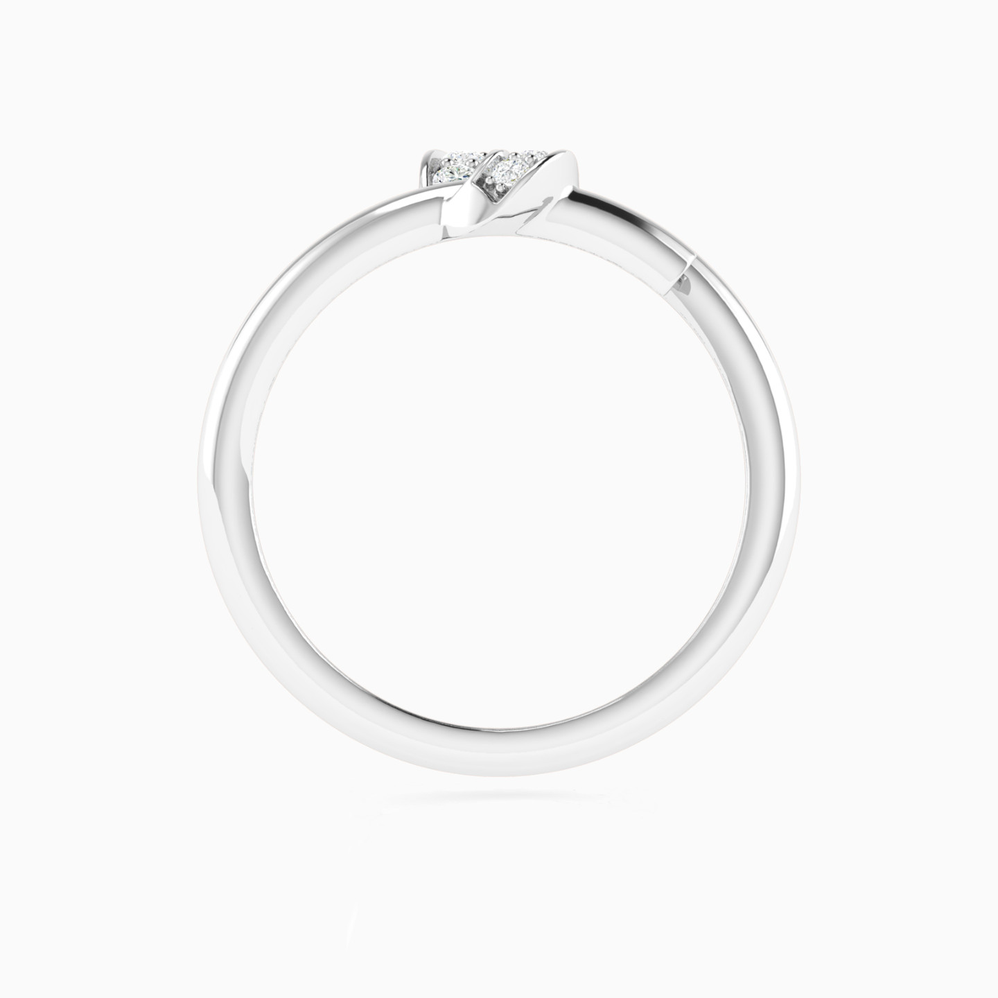 Knot of Curves Diamond Ring in 18K Gold - 4 Knot of Curves Diamond Ring in 18K Gold - 4