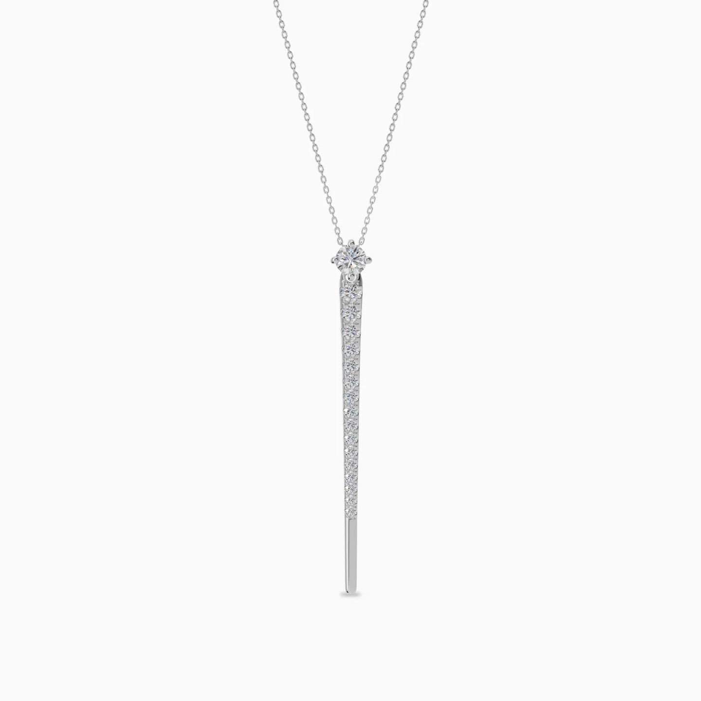 Vertical Line Diamond Necklace in 18K Gold Vertical Line Diamond Necklace in 18K Gold