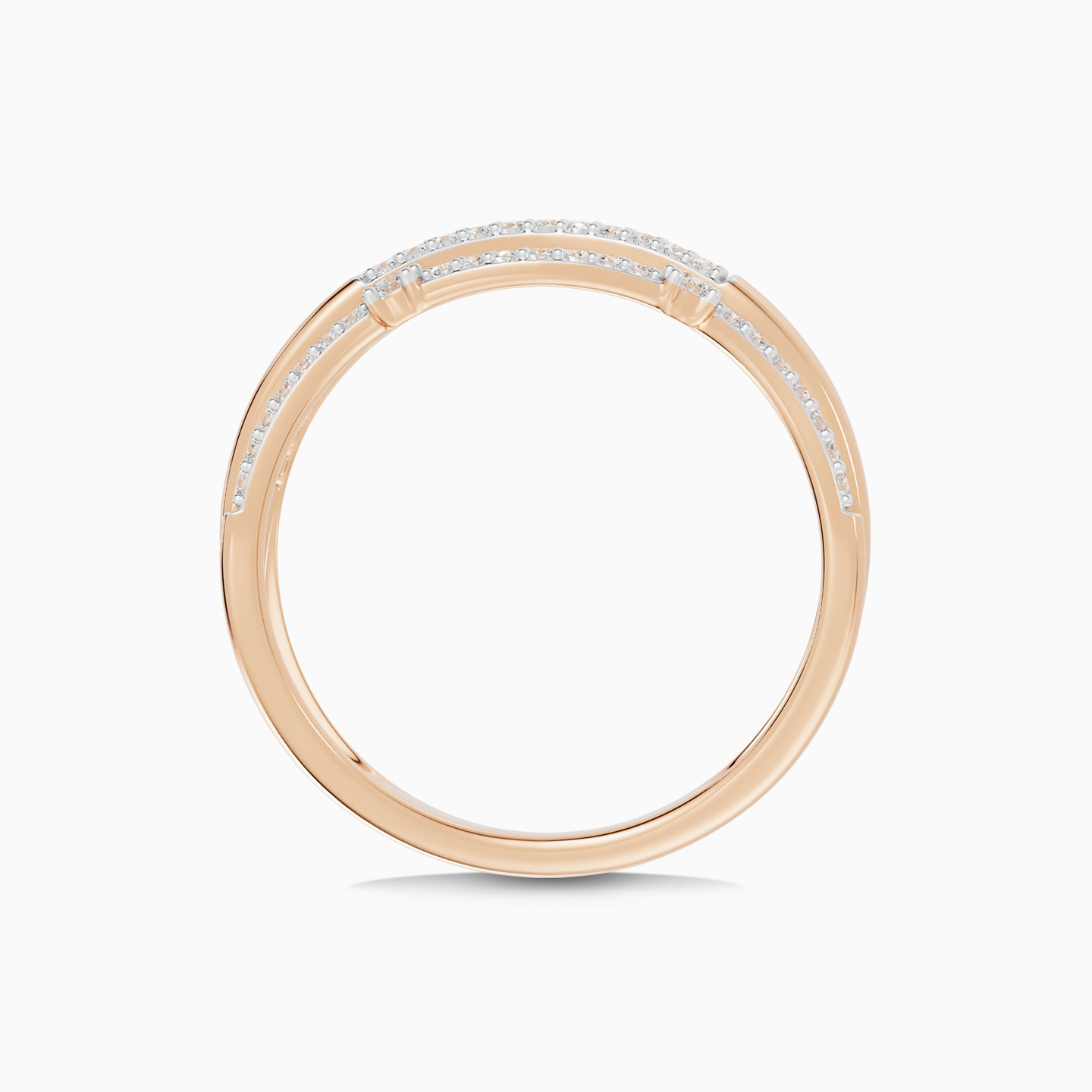 Curving Lines Diamond Ring in 18K Gold - 4 Curving Lines Diamond Ring in 18K Gold - 4