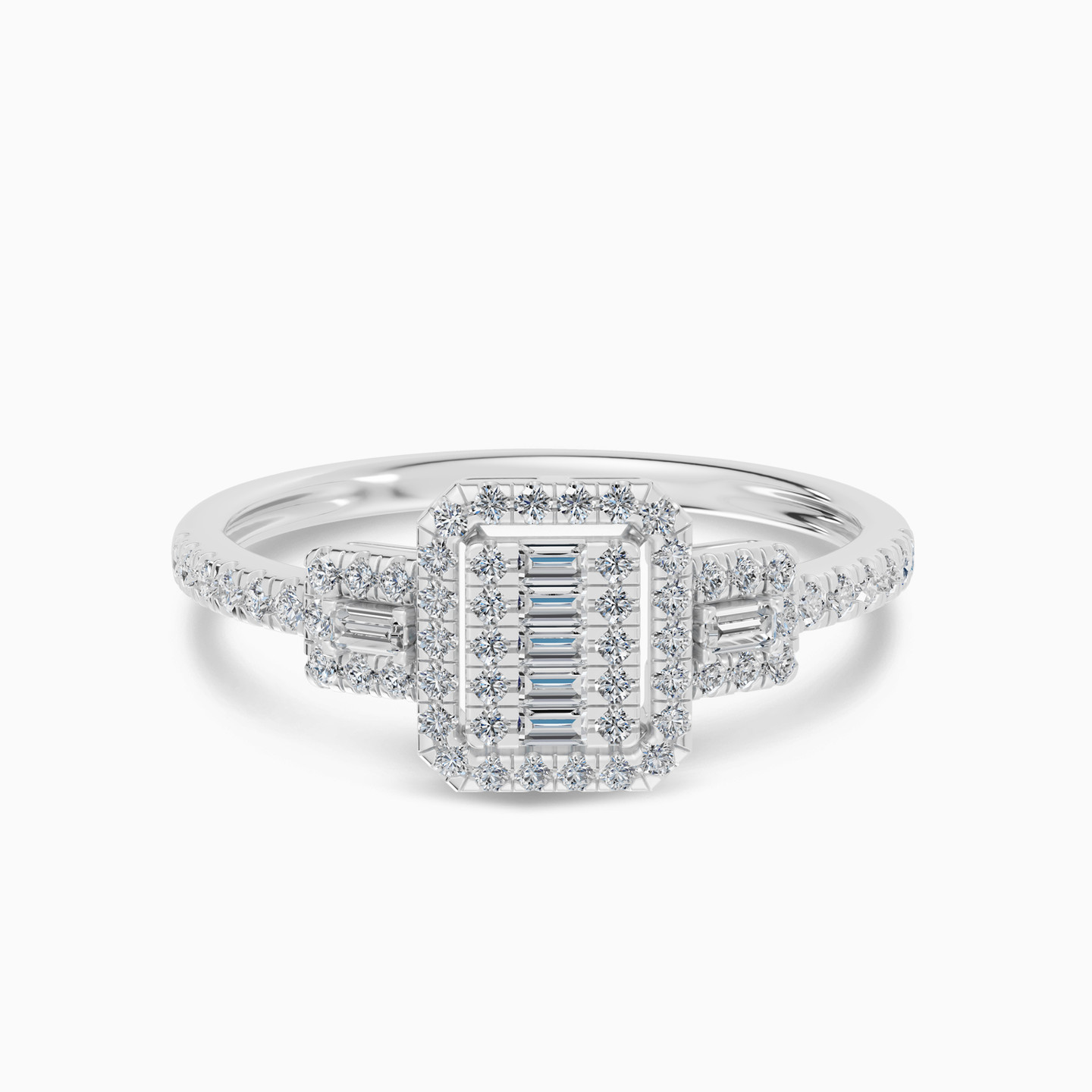 Octagonal Cluster Diamond Ring in 18K Gold Octagonal Cluster Diamond Ring in 18K Gold