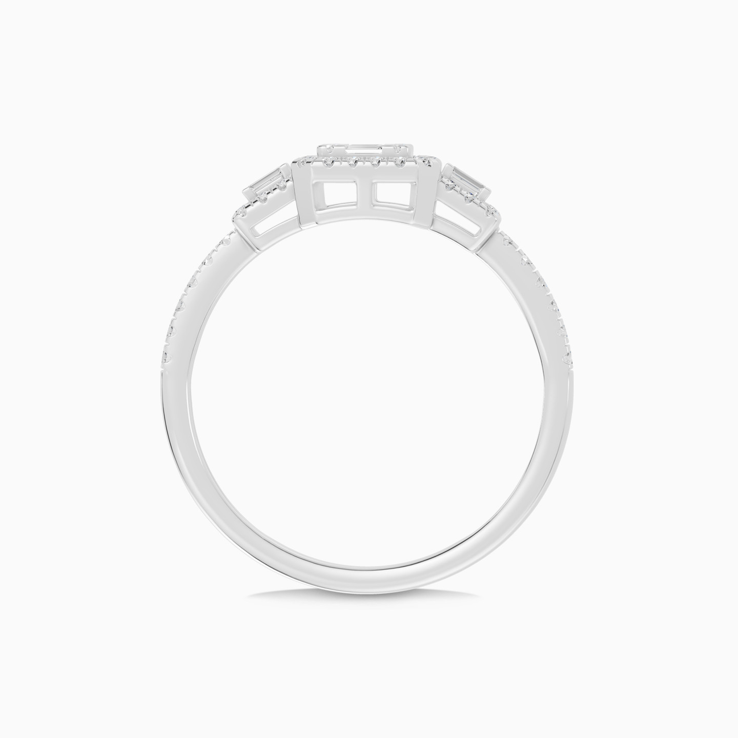 Octagonal Cluster Diamond Ring in 18K Gold - 3 Octagonal Cluster Diamond Ring in 18K Gold - 3