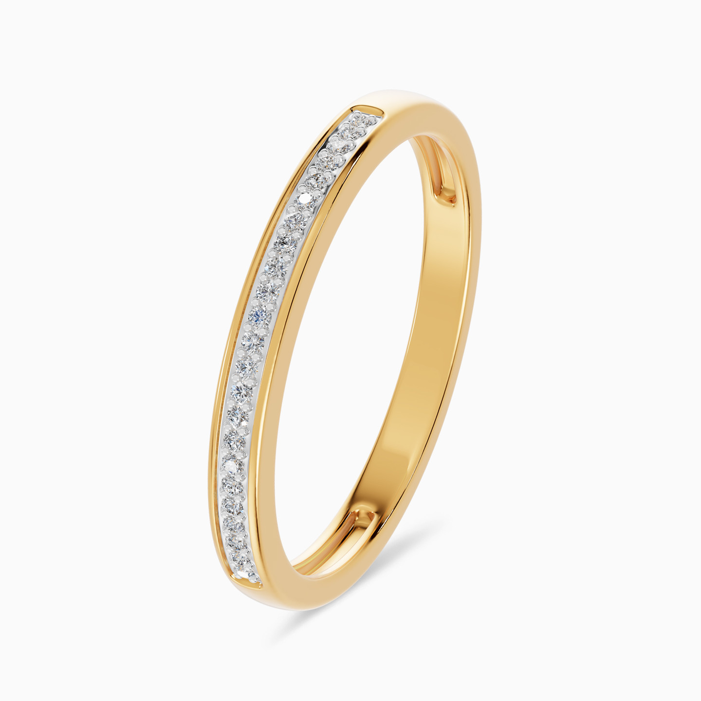 Cushion Cluster Diamond Twin Ring in 18K Gold - 3 Cushion Cluster Diamond Twin Ring in 18K Gold - 3