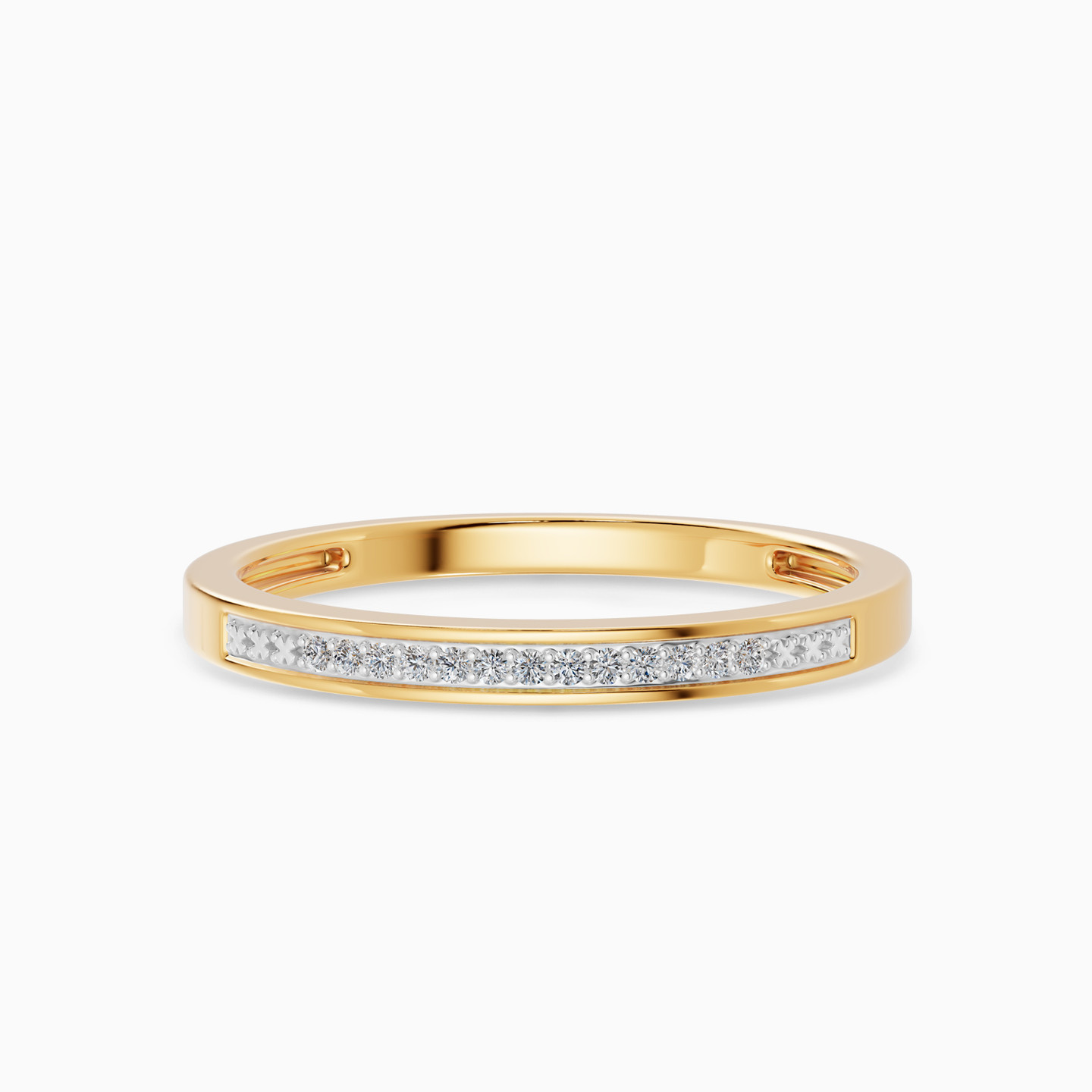 Cushion Cluster Diamond Twin Ring in 18K Gold - 5 Cushion Cluster Diamond Twin Ring in 18K Gold - 5