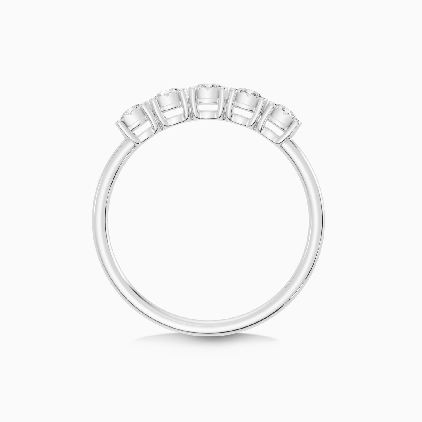 Wide Line Diamond Ring in 18K Gold - 4 Wide Line Diamond Ring in 18K Gold - 4