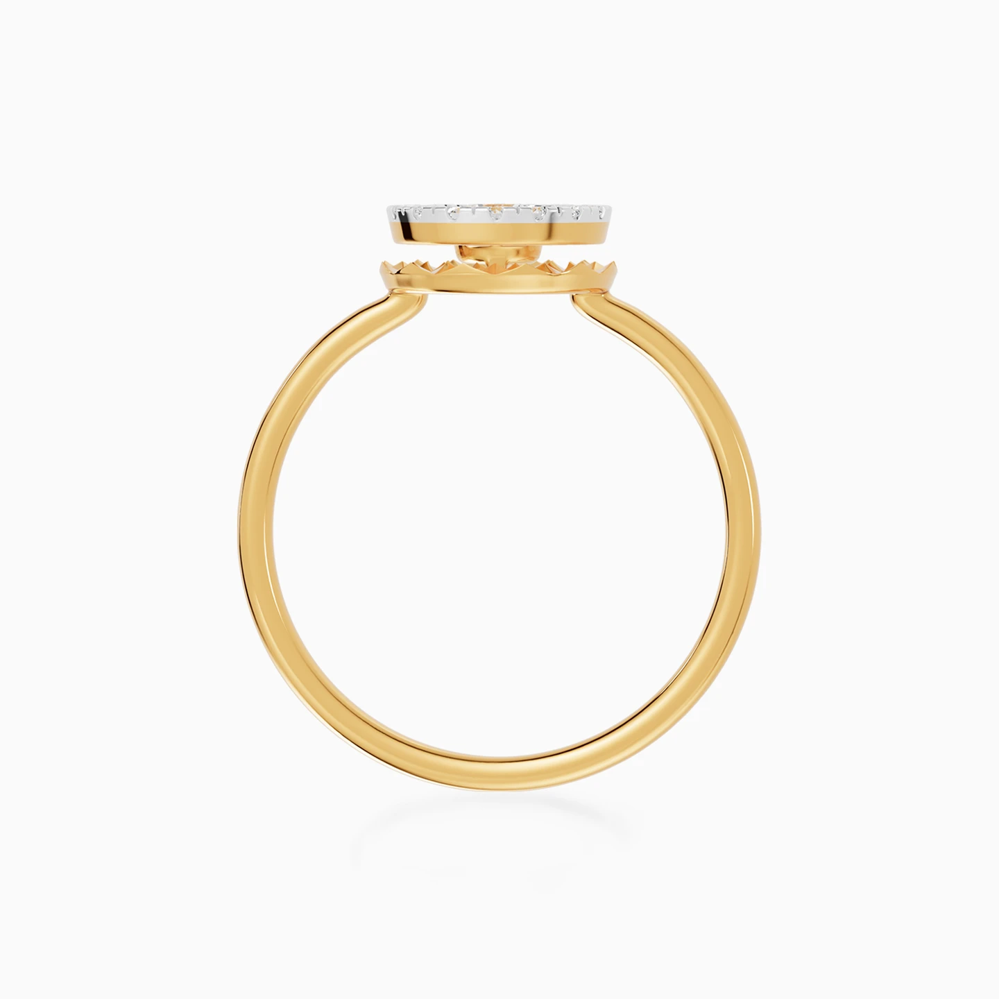 Circular Frame Diamond Ring in 18K Gold - 3 Circular Frame Diamond Ring in 18K Gold - 3