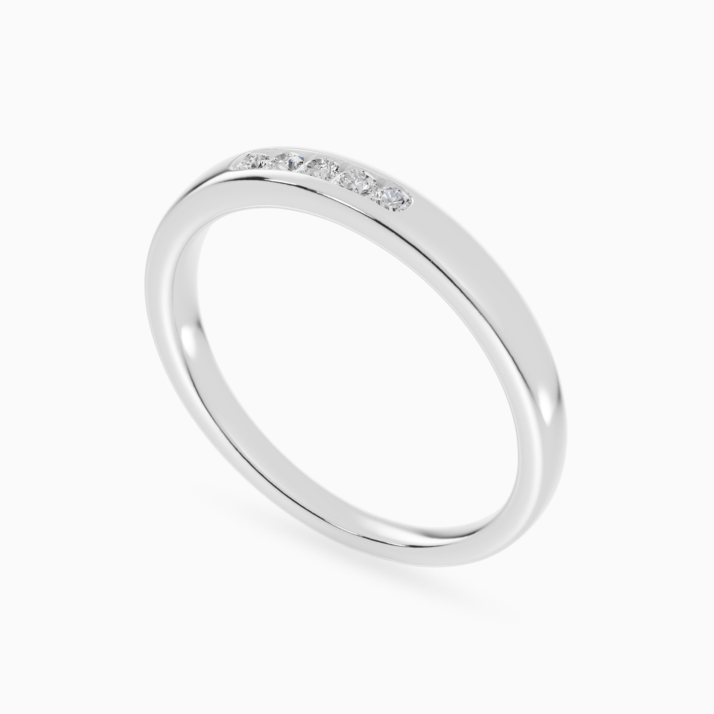 Short Line Diamond Ring in 18K Gold - 3 Short Line Diamond Ring in 18K Gold - 3