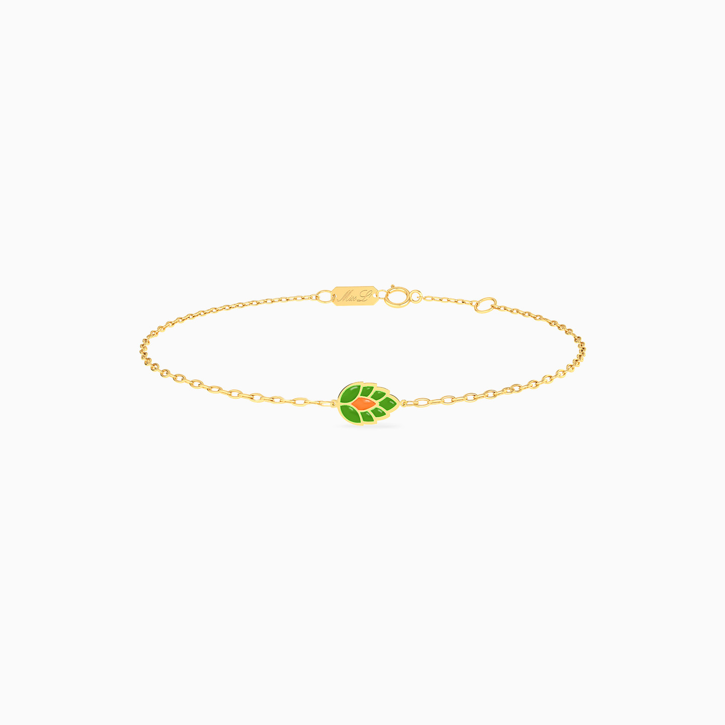 Kids Leaf Chain Bracelet in 18K Gold Kids Leaf Chain Bracelet in 18K Gold