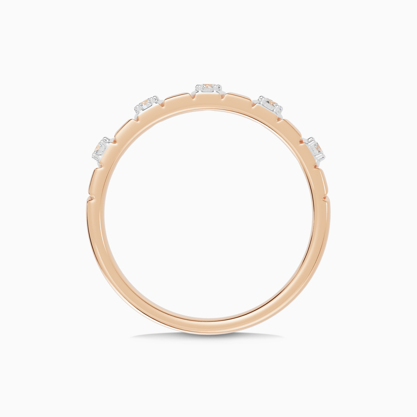 Structured Bar Diamond Ring in 18K Gold - 4 Structured Bar Diamond Ring in 18K Gold - 4