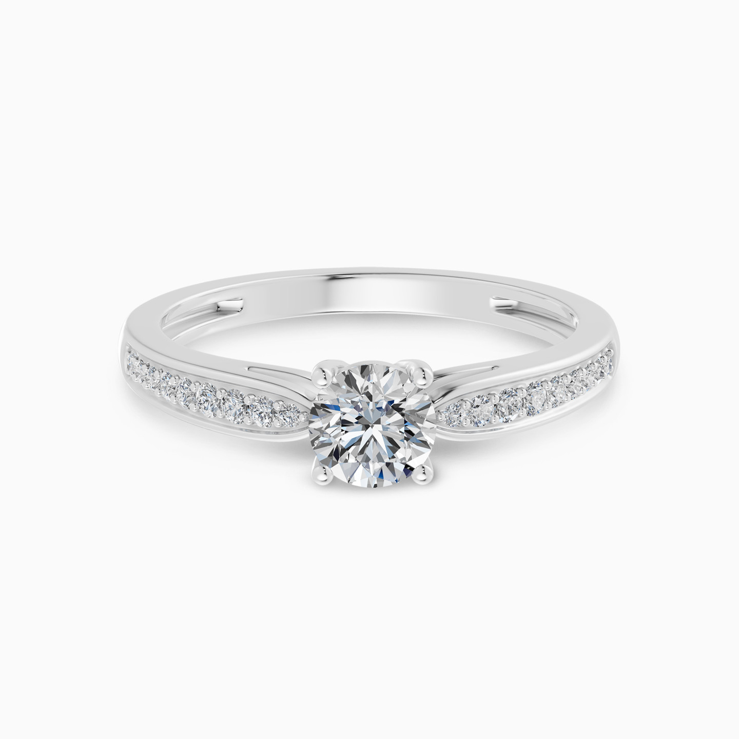 Round Solitare Diamond Ring in 18K Gold Round Solitare Diamond Ring in 18K Gold