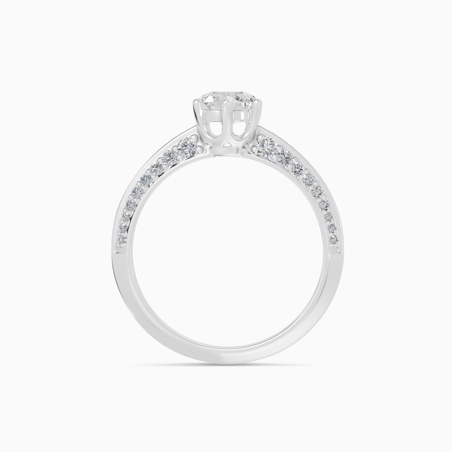 Round Solitare Diamond Ring in 18K Gold - 3 Round Solitare Diamond Ring in 18K Gold - 3