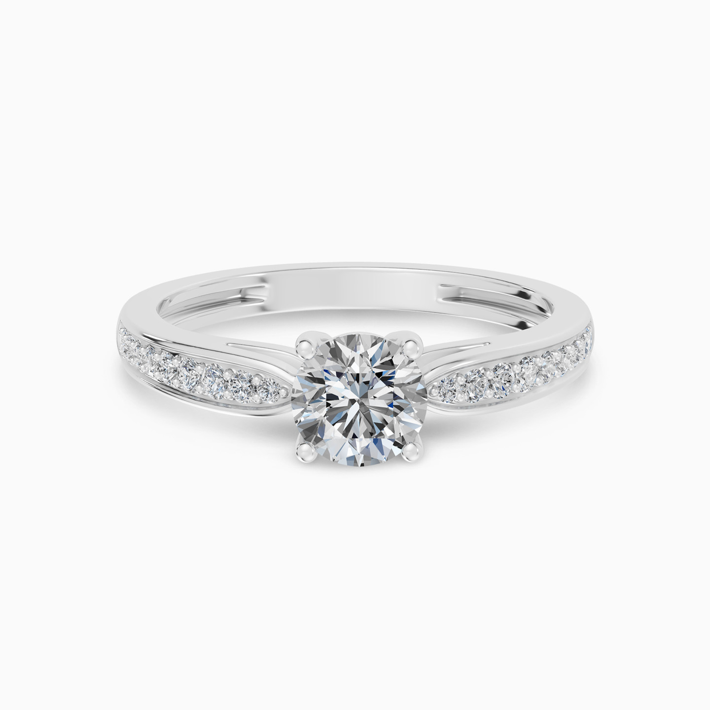 Round Solitare Diamond Ring in 18K Gold Round Solitare Diamond Ring in 18K Gold