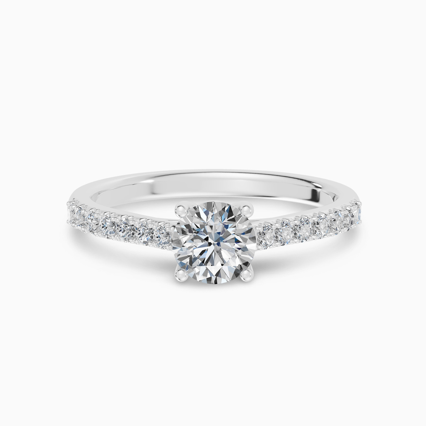 Round Solitare Diamond Ring in 18K Gold Round Solitare Diamond Ring in 18K Gold