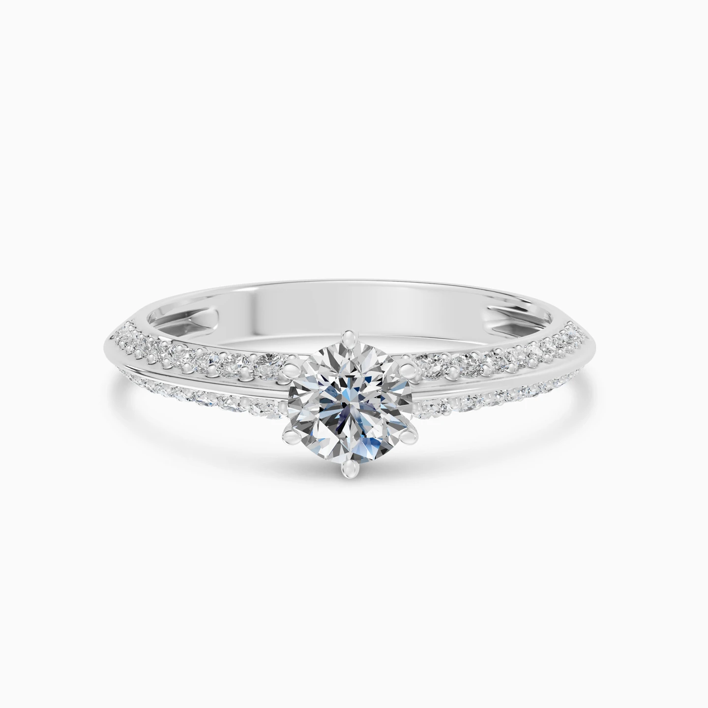 Round Solitare Diamond Ring in 18K Gold Round Solitare Diamond Ring in 18K Gold