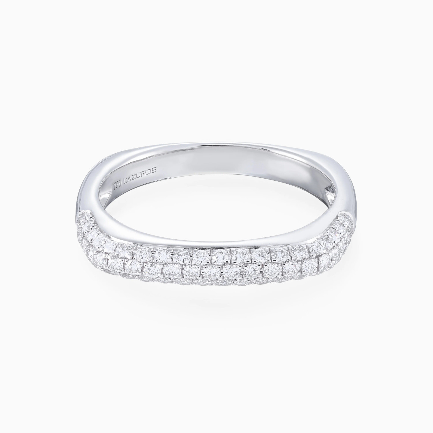 Domed Surface Diamond Ring in 18K Gold Domed Surface Diamond Ring in 18K Gold