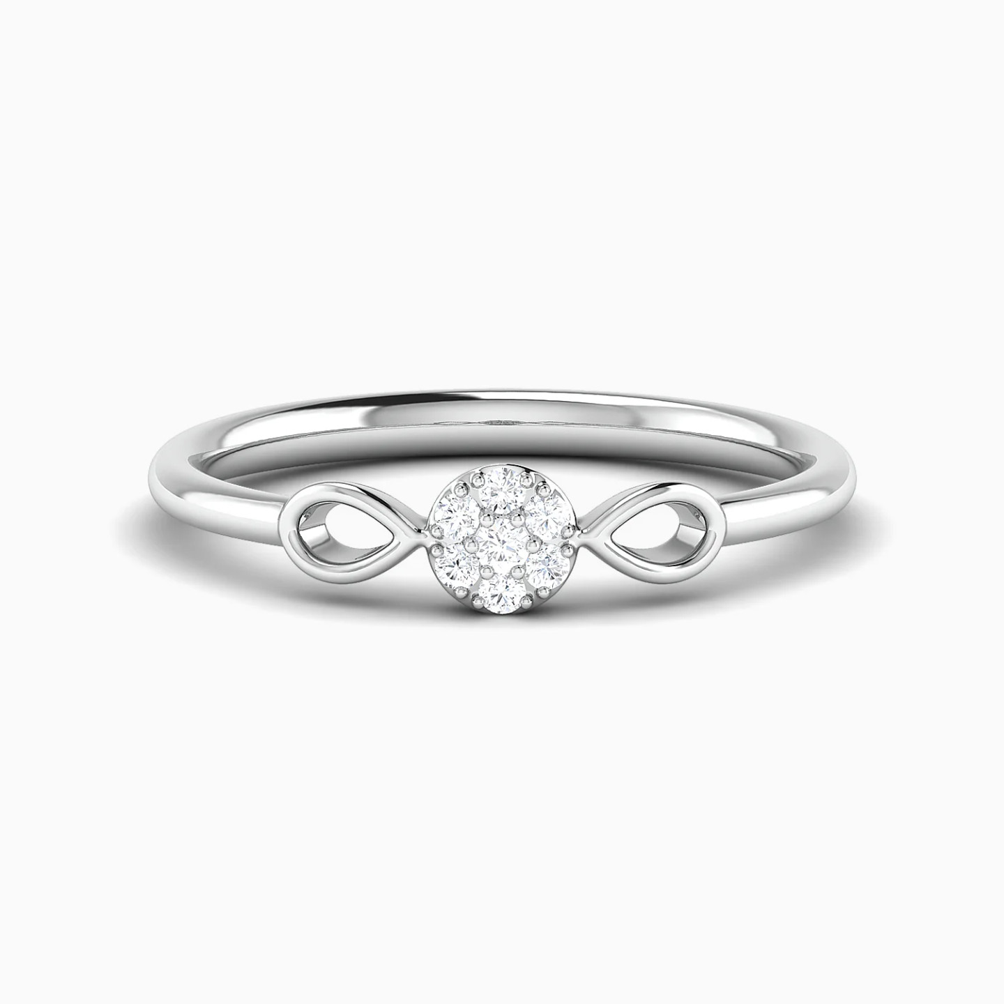Floral Cluster & Pear Loops Diamond Ring in 18K Gold Floral Cluster & Pear Loops Diamond Ring in 18K Gold