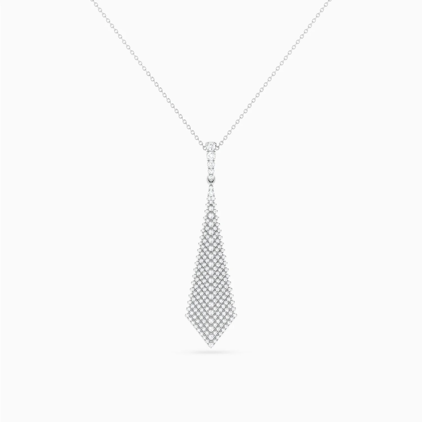 Tie Drop Diamond Necklace in 18K Gold - 3 Tie Drop Diamond Necklace in 18K Gold - 3