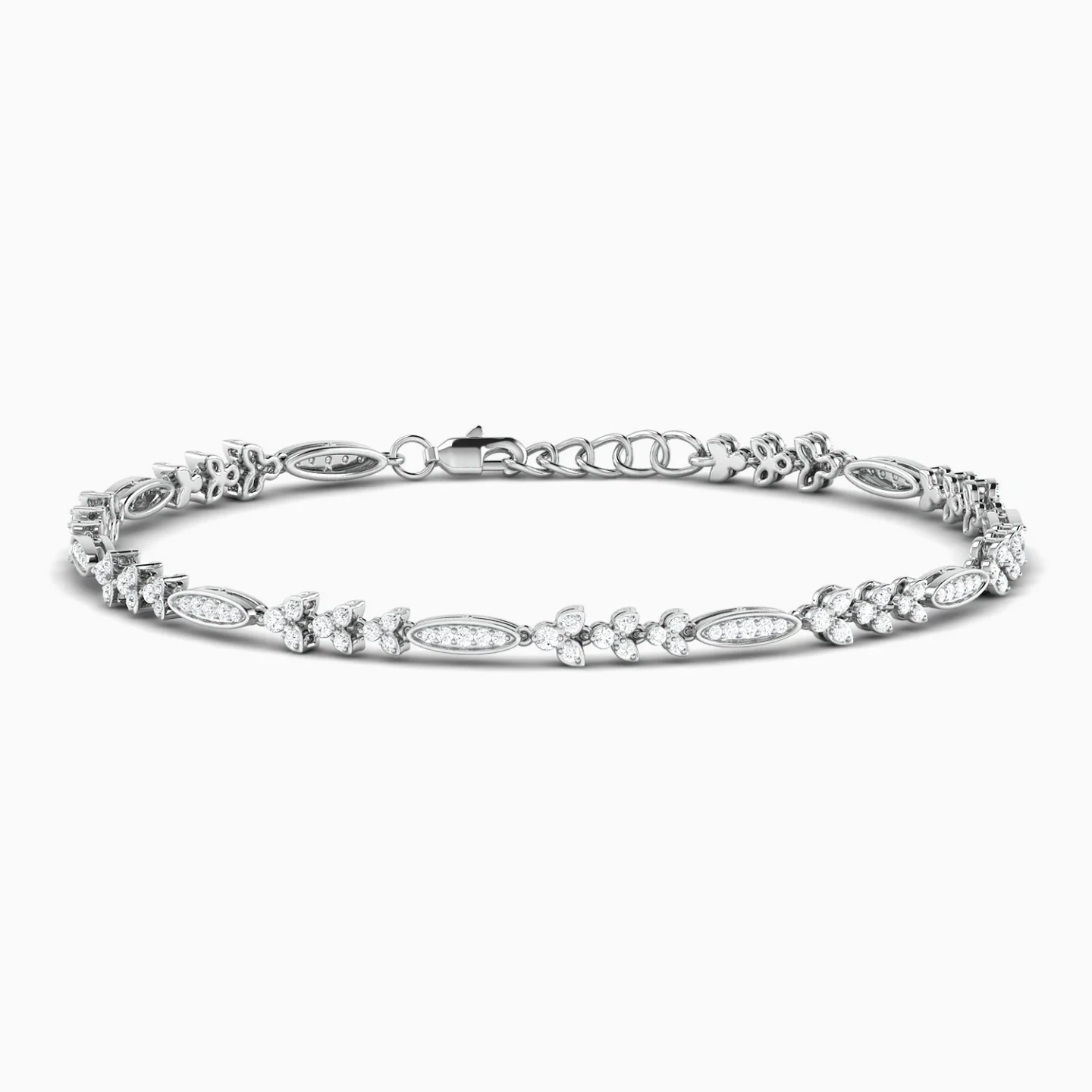 Marquise & Round Diamond Bracelet in 18K Gold Marquise & Round Diamond Bracelet in 18K Gold