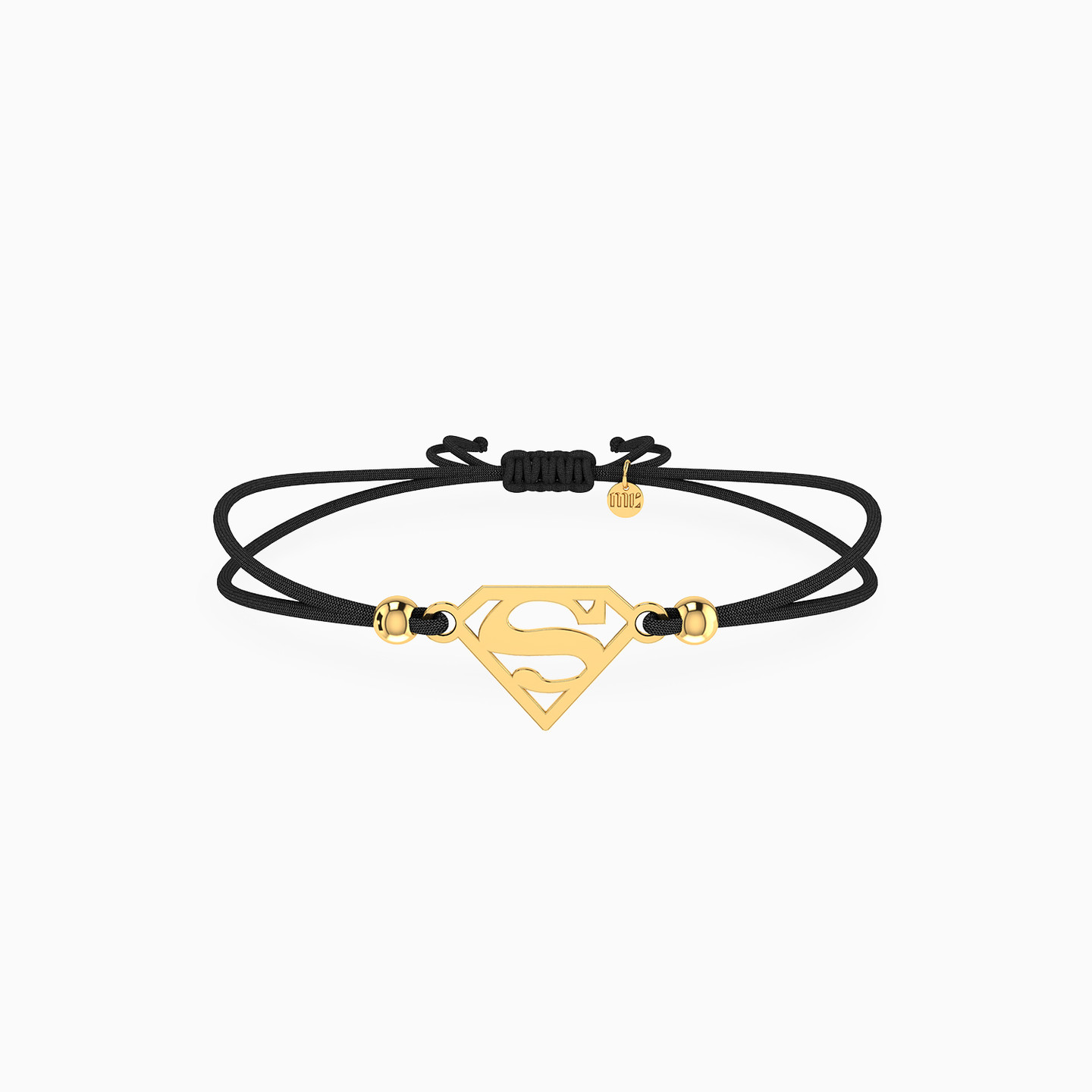 Kids Supergirl Cord Bracelet In 14K Gold Kids Supergirl Cord Bracelet In 14K Gold