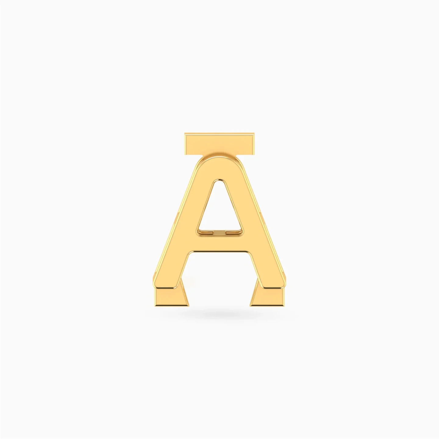 دلاية صغيرة شكل حرف A ذهب عيار 18 قيراط دلاية صغيرة شكل حرف A ذهب عيار 18 قيراط