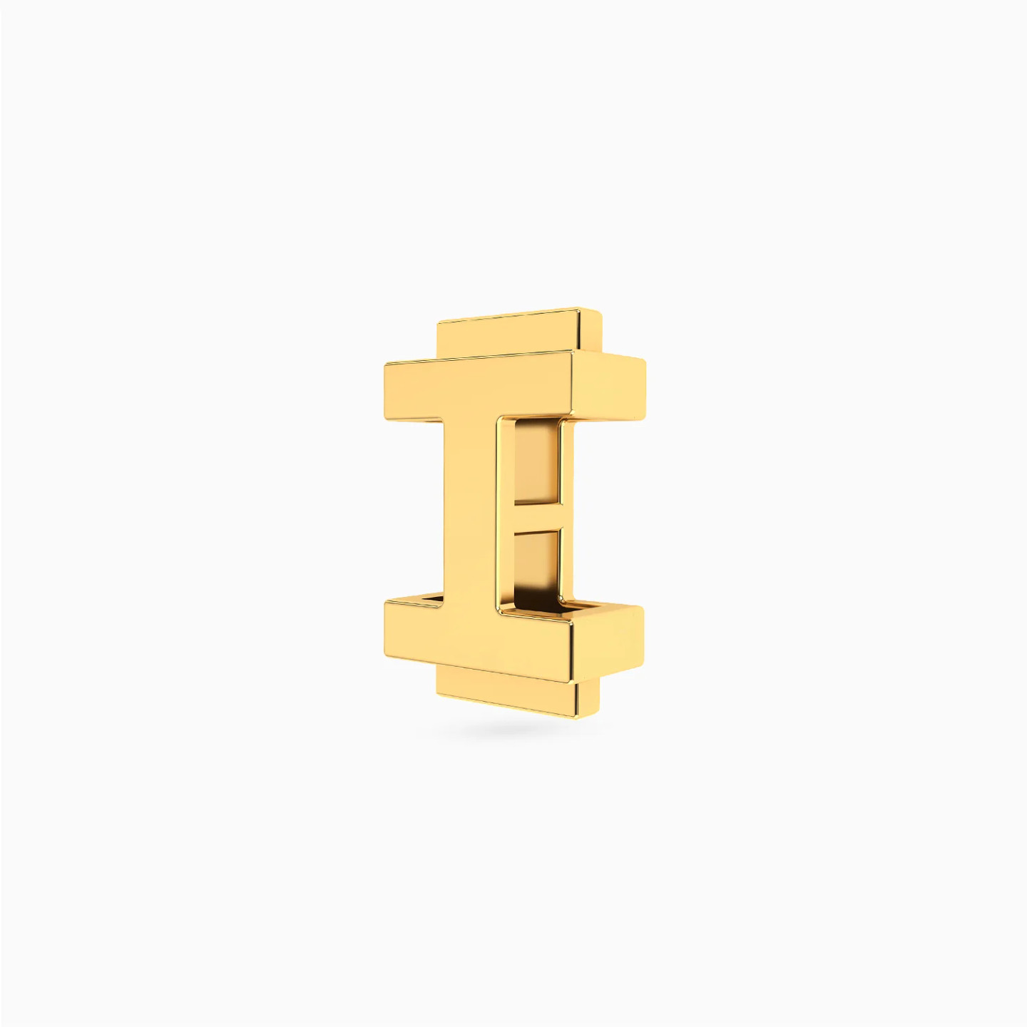 Letter I Charm in 18K Gold - 2 Letter I Charm in 18K Gold - 2