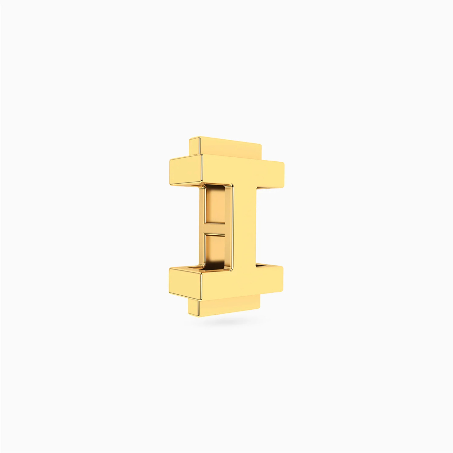 Letter I Charm in 18K Gold - 3 Letter I Charm in 18K Gold - 3