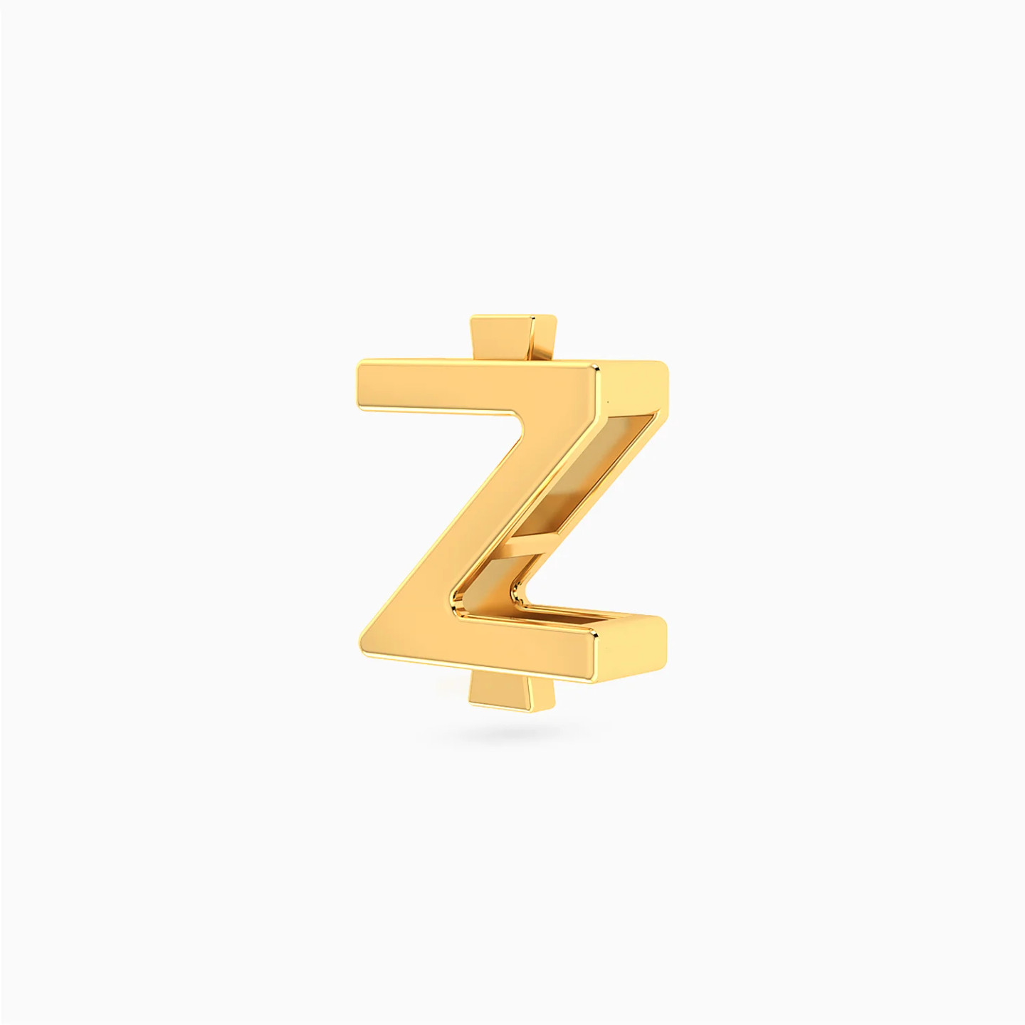 دلاية صغيرة شكل حرف Z ذهب عيار 18 قيراط - 2 دلاية صغيرة شكل حرف Z ذهب عيار 18 قيراط - 2