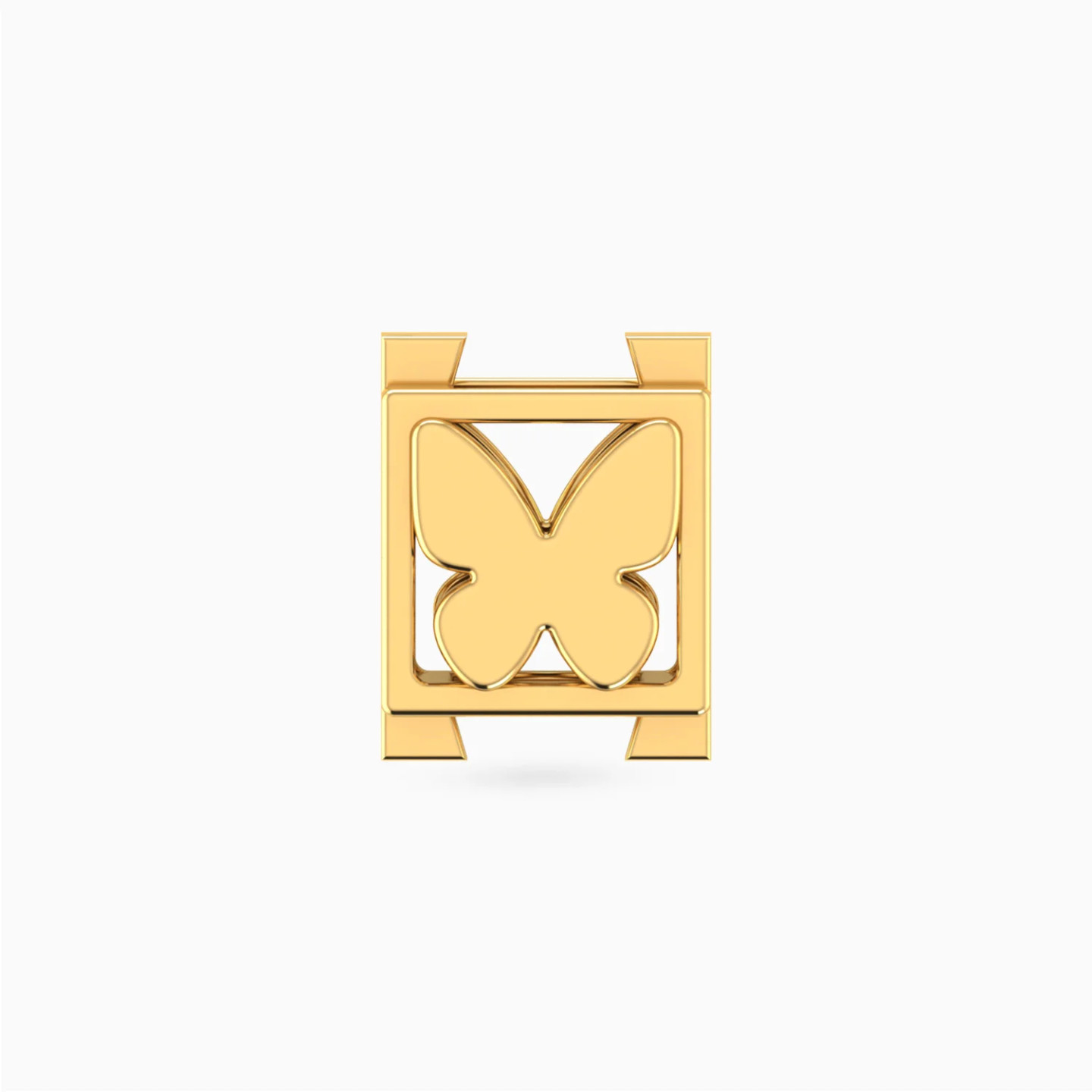 Framed Butterfly Charm in 18K Gold Framed Butterfly Charm in 18K Gold