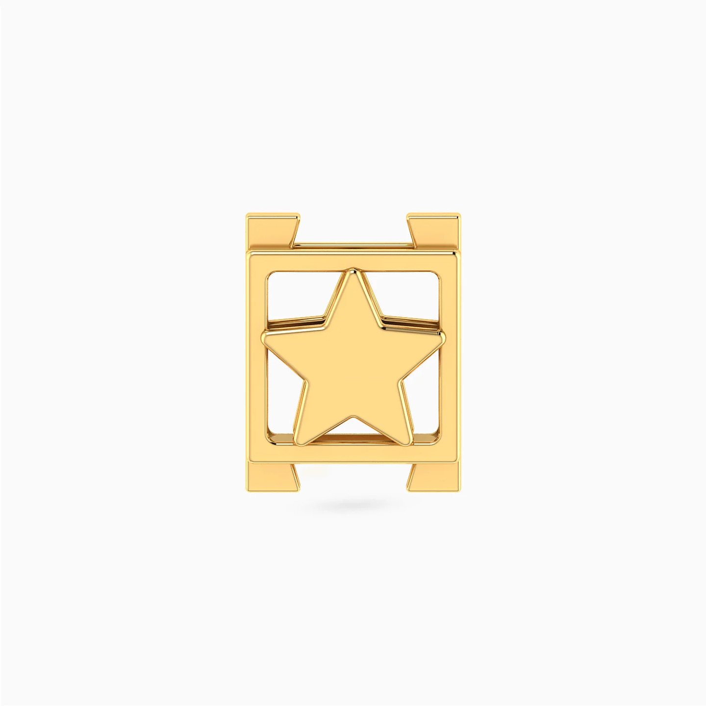 Framed Star Charm in 18K Gold Framed Star Charm in 18K Gold