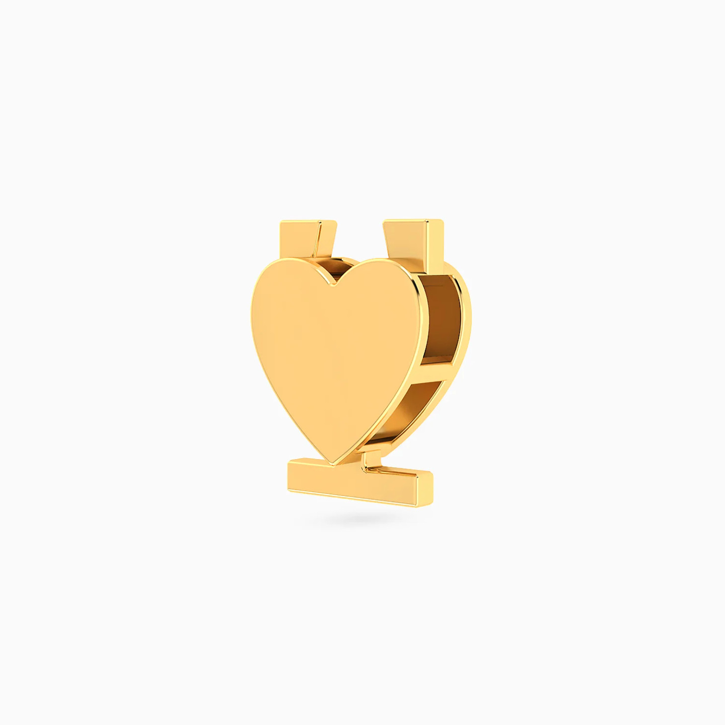 Heart Charm in 18K Gold - 2 Heart Charm in 18K Gold - 2
