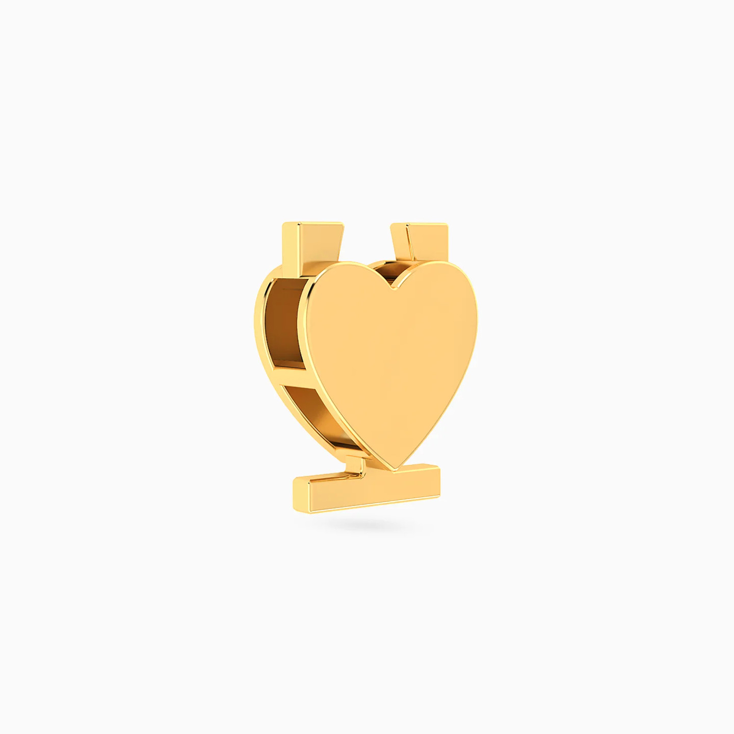 Heart Charm in 18K Gold - 3 Heart Charm in 18K Gold - 3