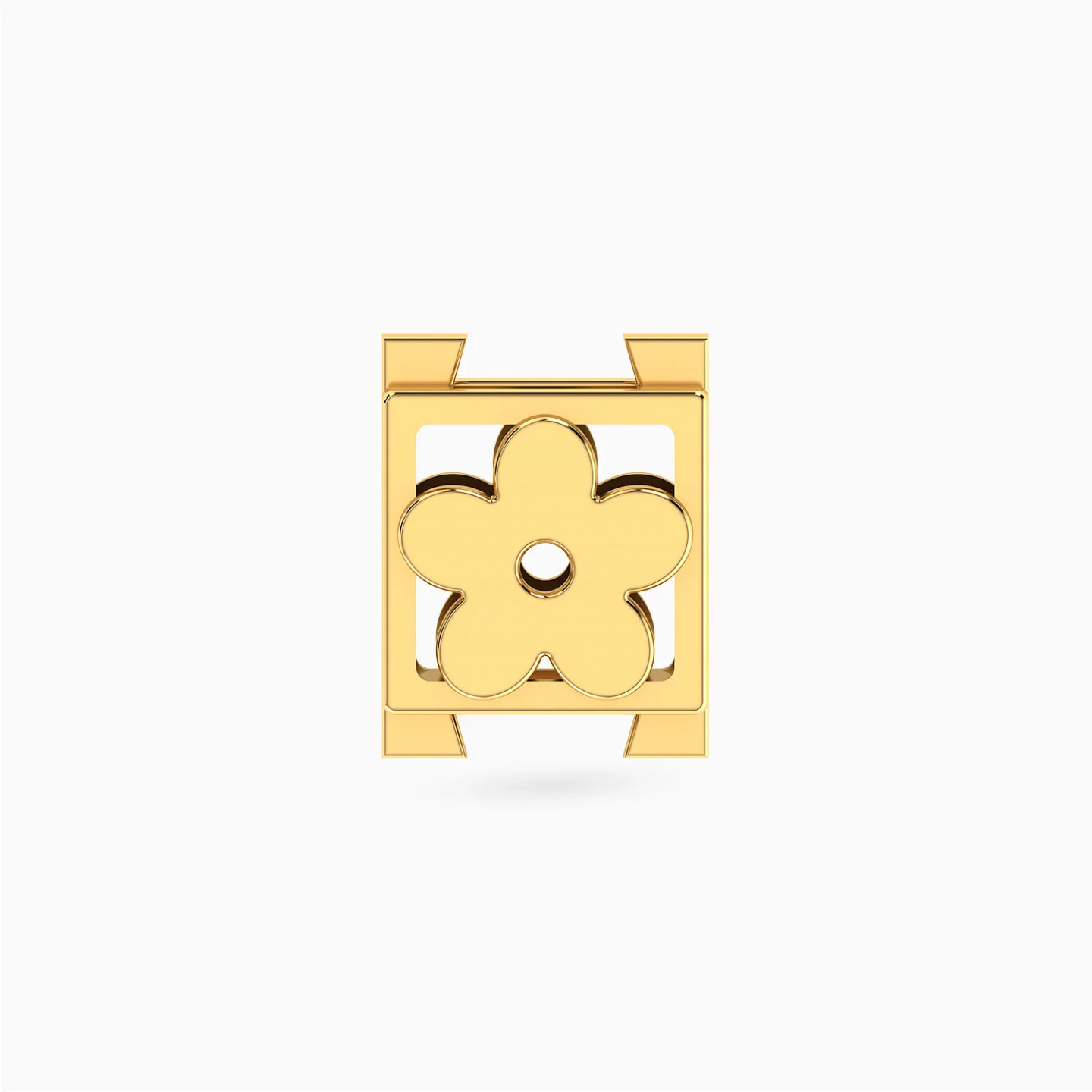 Framed Flower Charm in 18K Gold Framed Flower Charm in 18K Gold