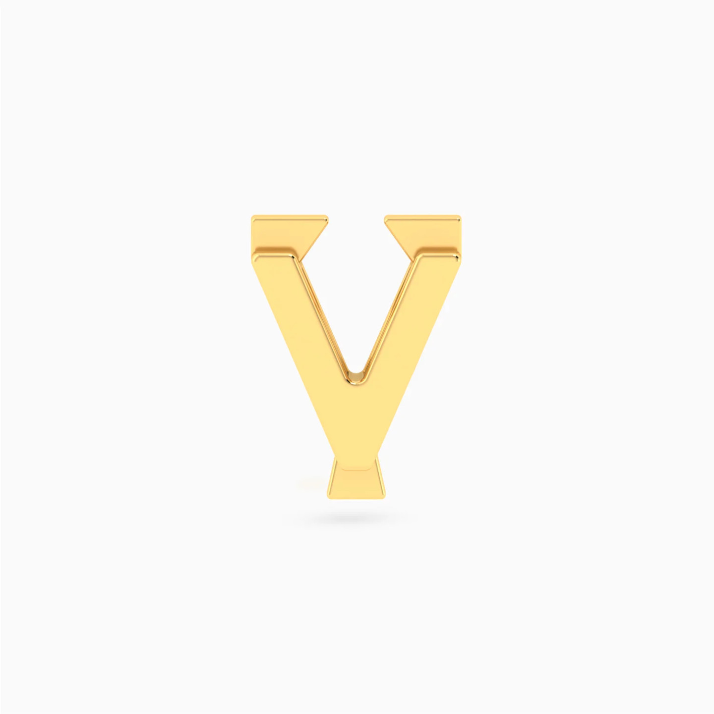 دلاية صغيرة شكل حرف V ذهب عيار 18 قيراط دلاية صغيرة شكل حرف V ذهب عيار 18 قيراط