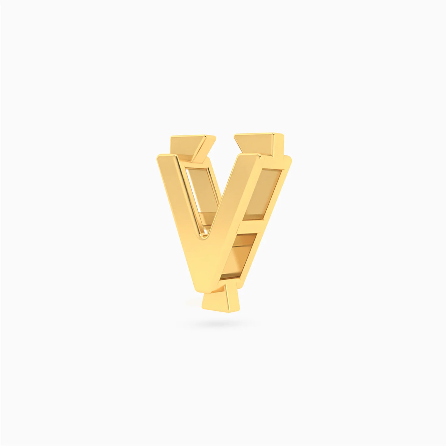 دلاية صغيرة شكل حرف V ذهب عيار 18 قيراط - 2 دلاية صغيرة شكل حرف V ذهب عيار 18 قيراط - 2