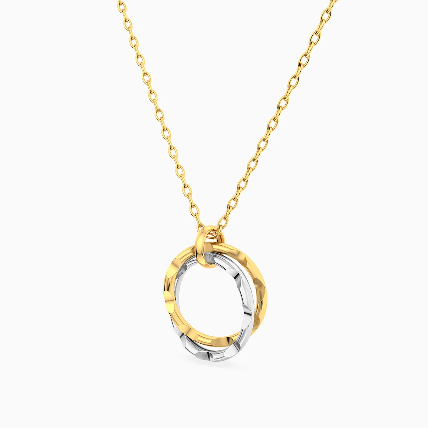 Interlinked Circles Necklace in 18K Gold - 2 Interlinked Circles Necklace in 18K Gold - 2