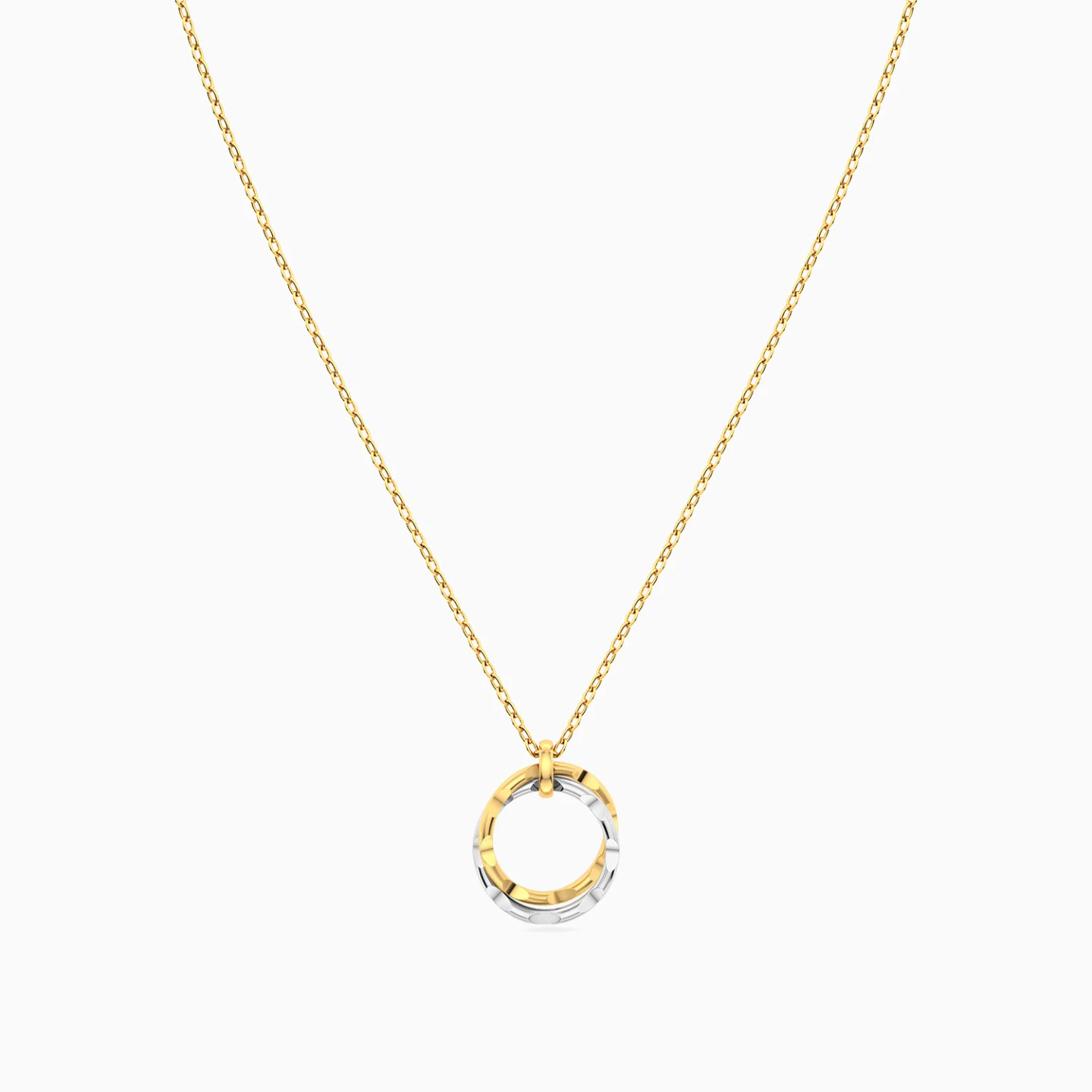Interlinked Circles Necklace in 18K Gold - 3 Interlinked Circles Necklace in 18K Gold - 3