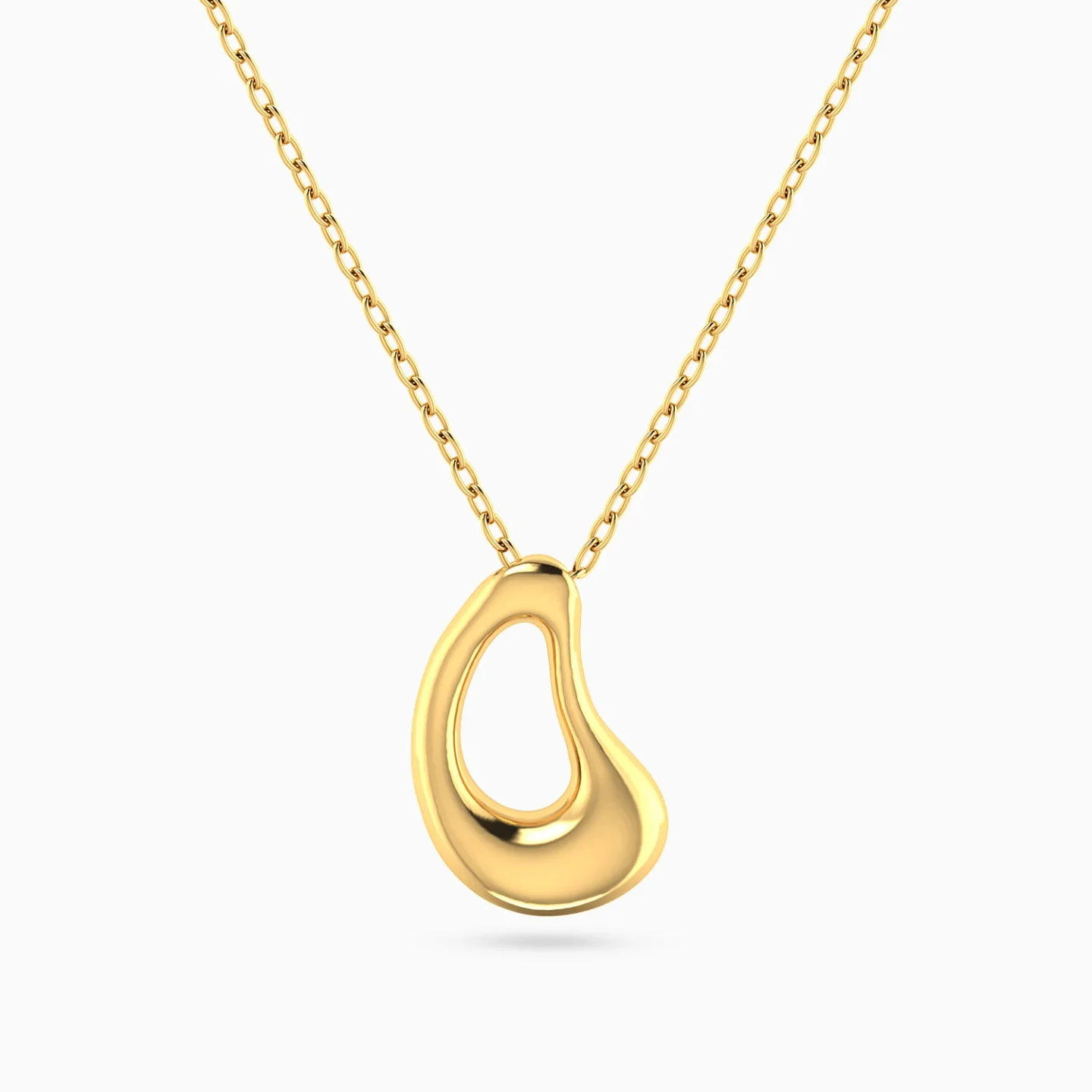 Fluid Loop Necklace in 18K Gold Fluid Loop Necklace in 18K Gold
