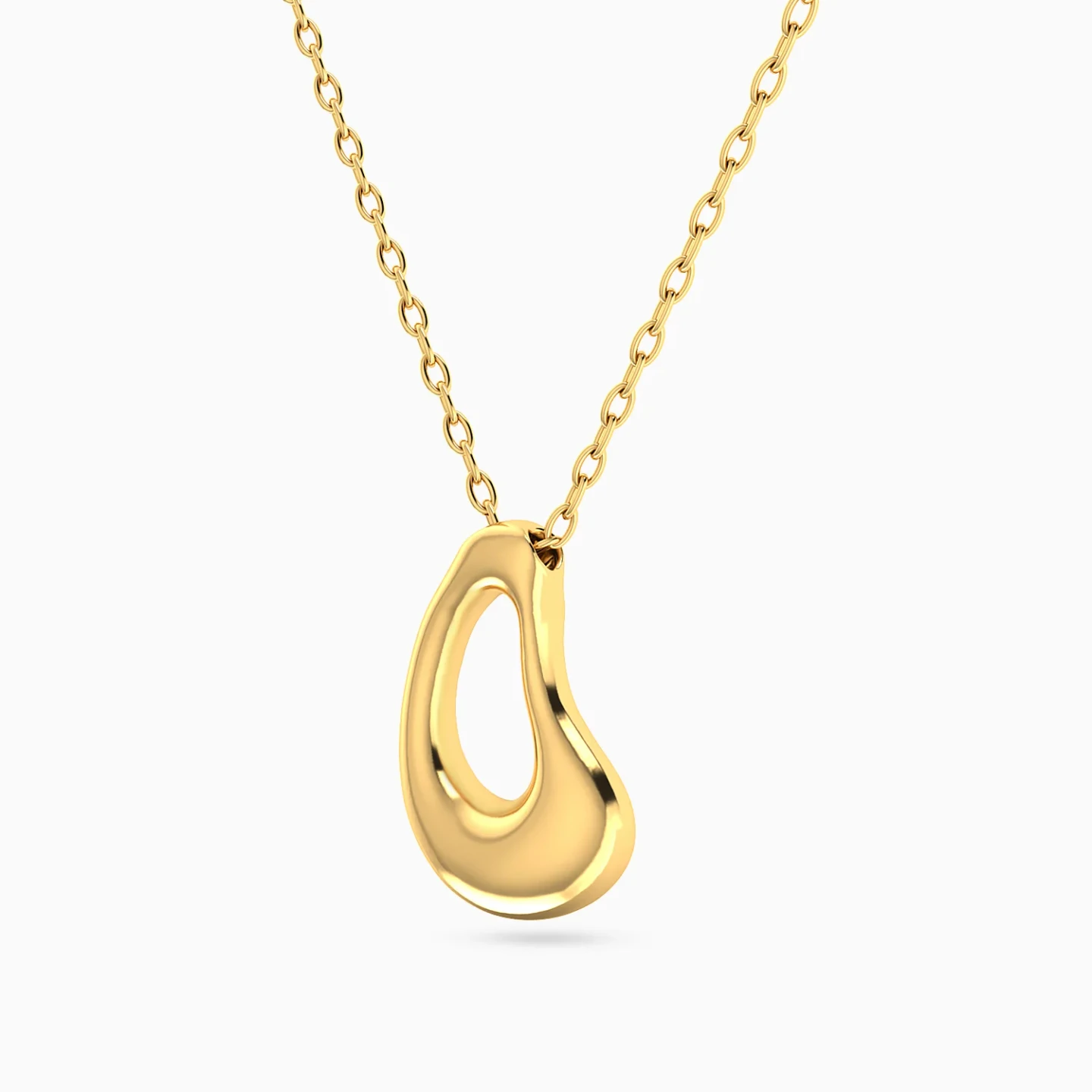 Fluid Loop Necklace in 18K Gold - 2 Fluid Loop Necklace in 18K Gold - 2