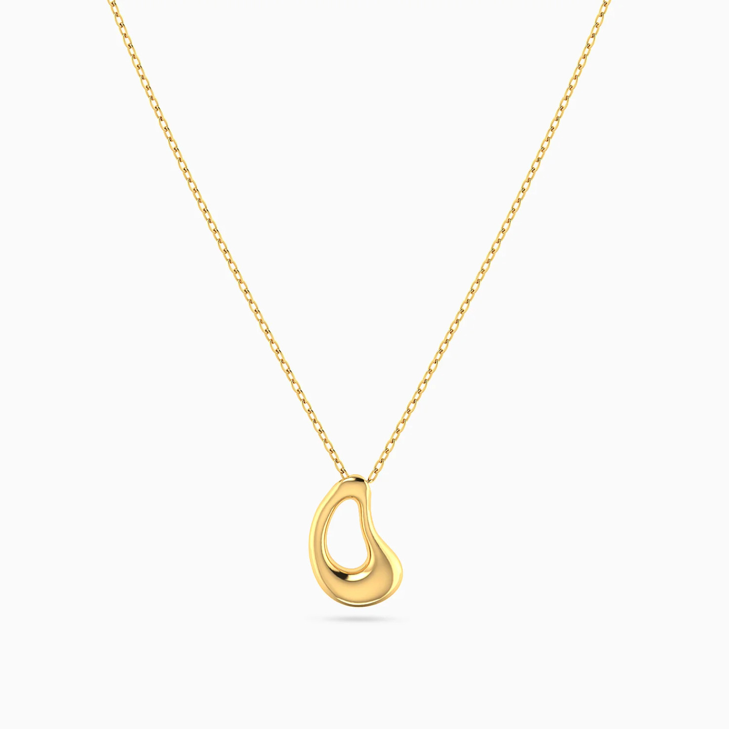 Fluid Loop Necklace in 18K Gold - 3 Fluid Loop Necklace in 18K Gold - 3